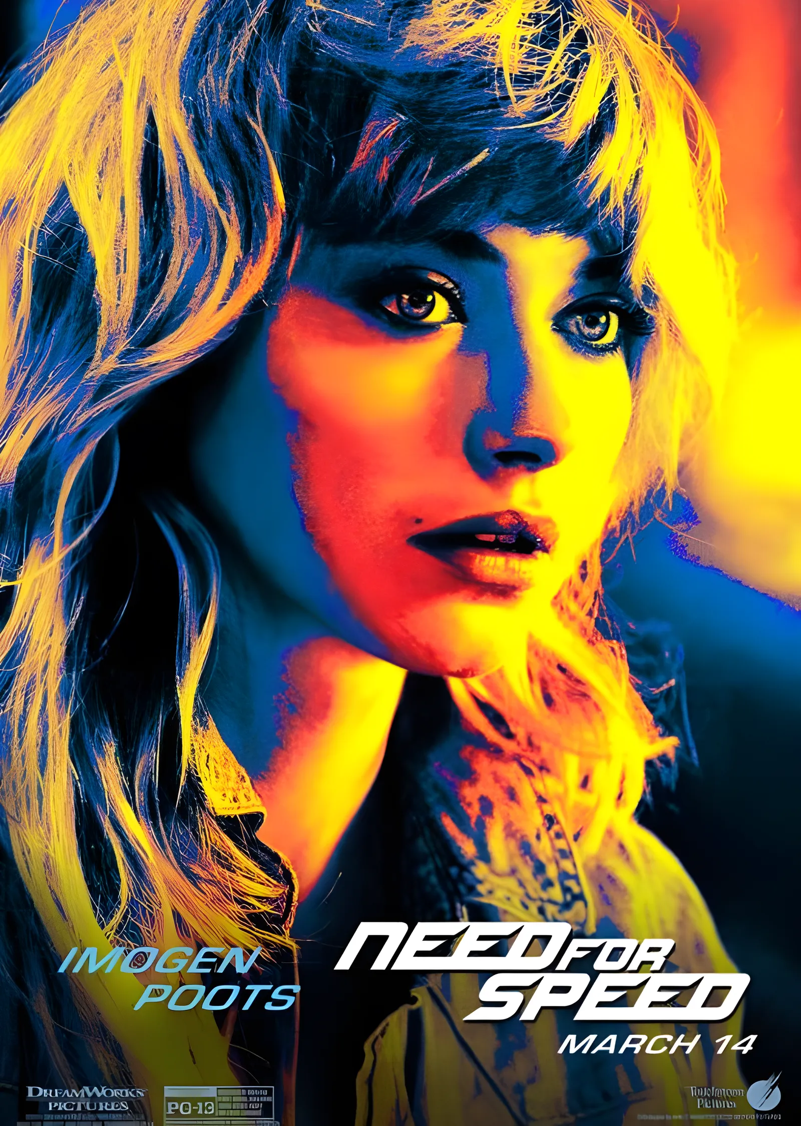 Need for Speed - Imogen Poots metal tablo