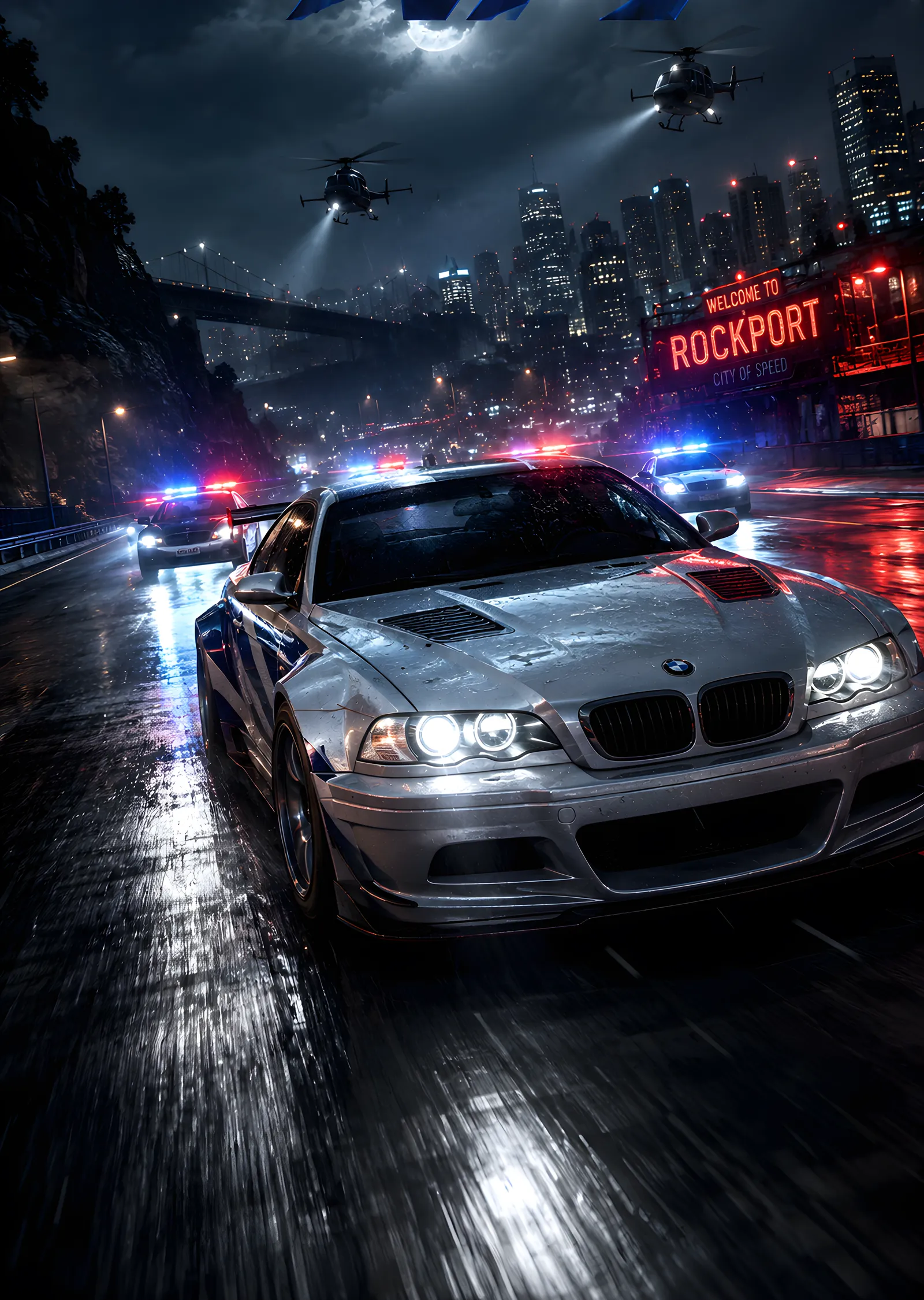 Need for Speed - Rockport Kovalamaca metal tablo
