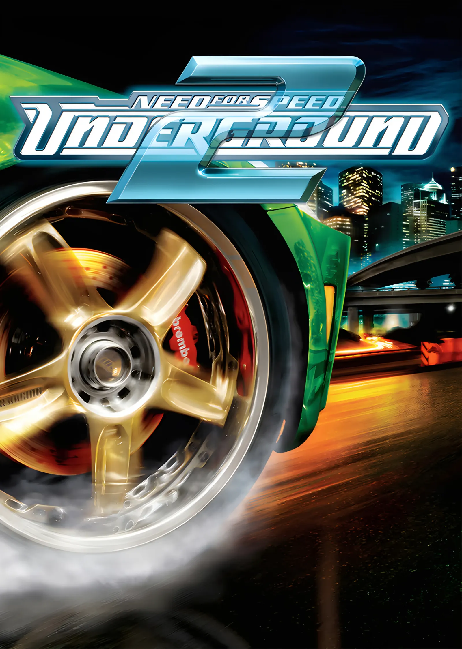 Need for Speed Underground 2: Altın Jantın Yakın Planı metal tablo