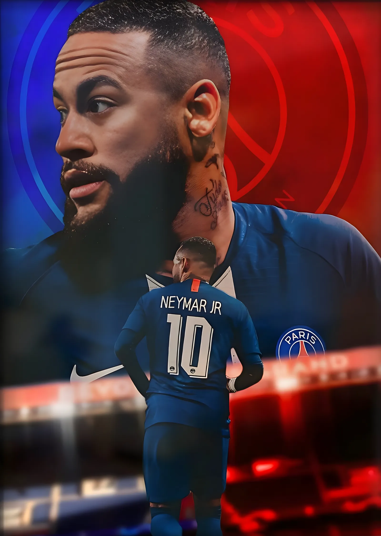 Neymar: PSG metal tablo