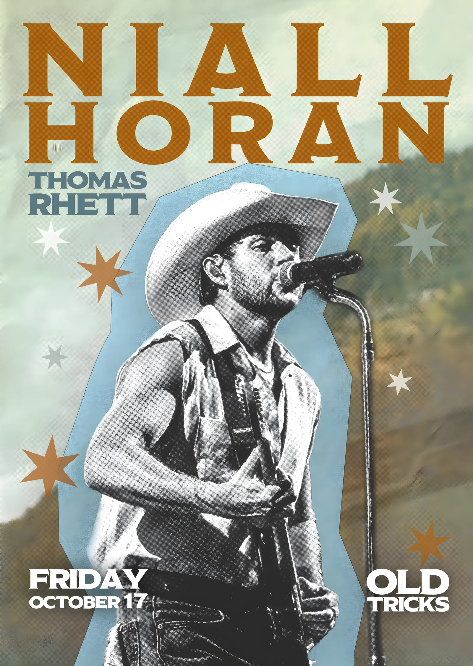 Niall Horan & Thomas Rhett: Old Tricks metal tablo