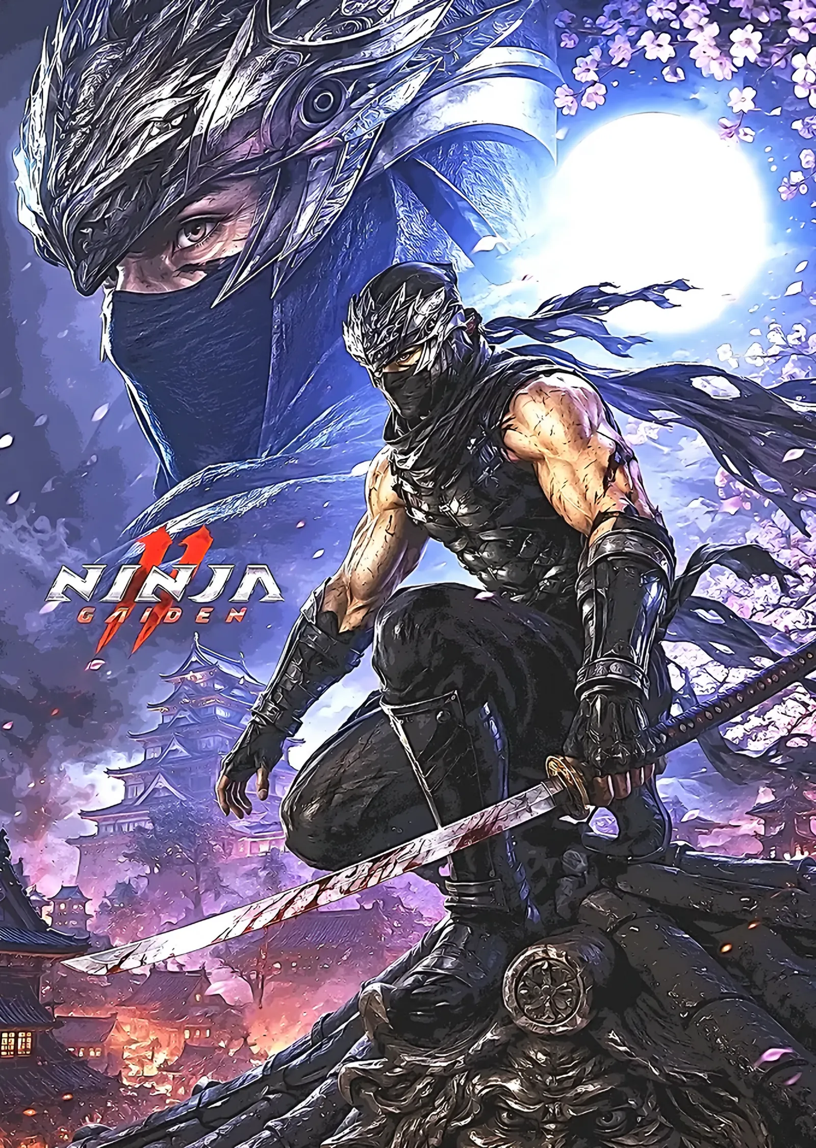 Ninja Gaiden II: Ay Işığında Ryu Hayabusa metal tablo