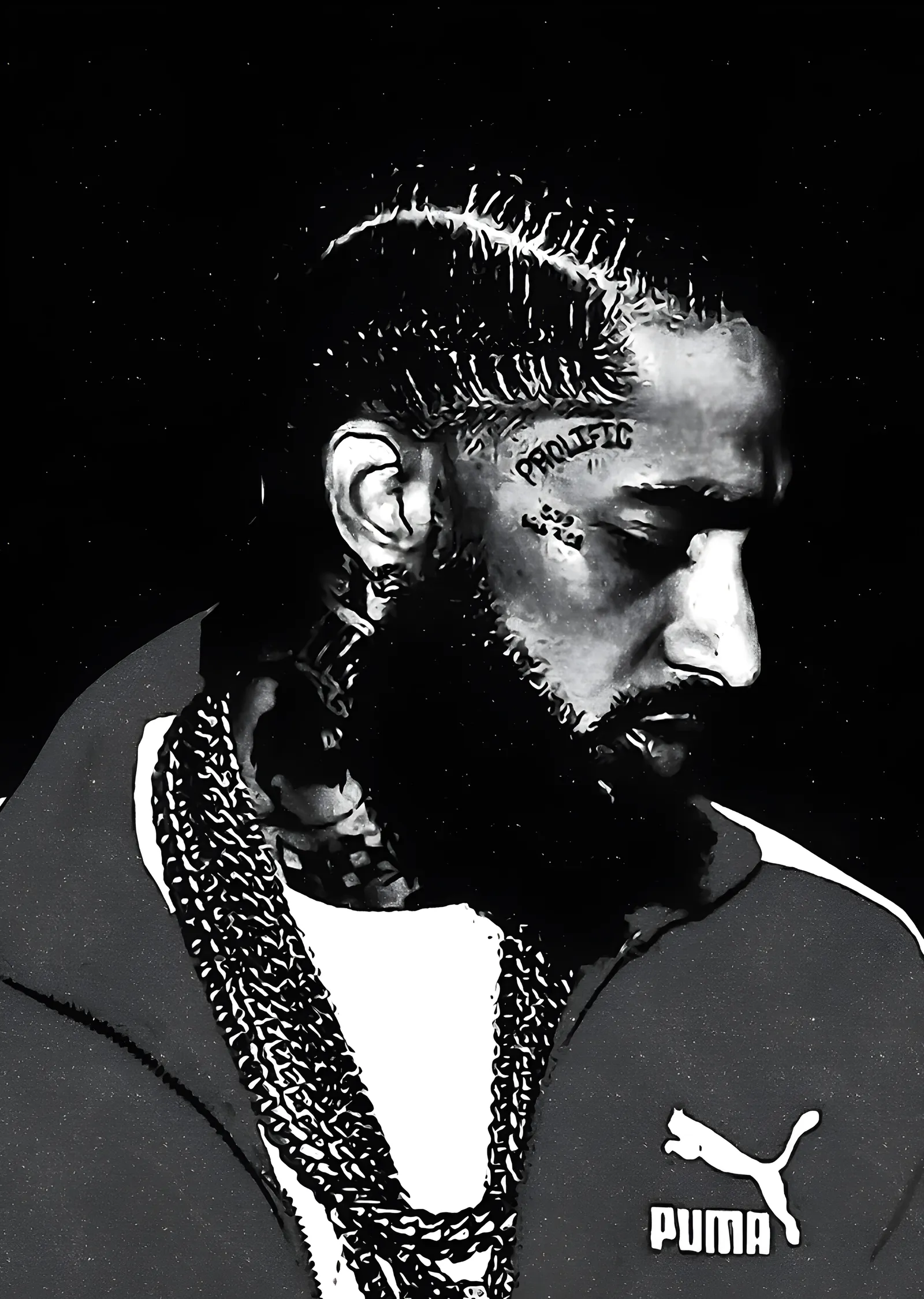 Nipsey Hussle: Puma Ceket Portresi metal tablo