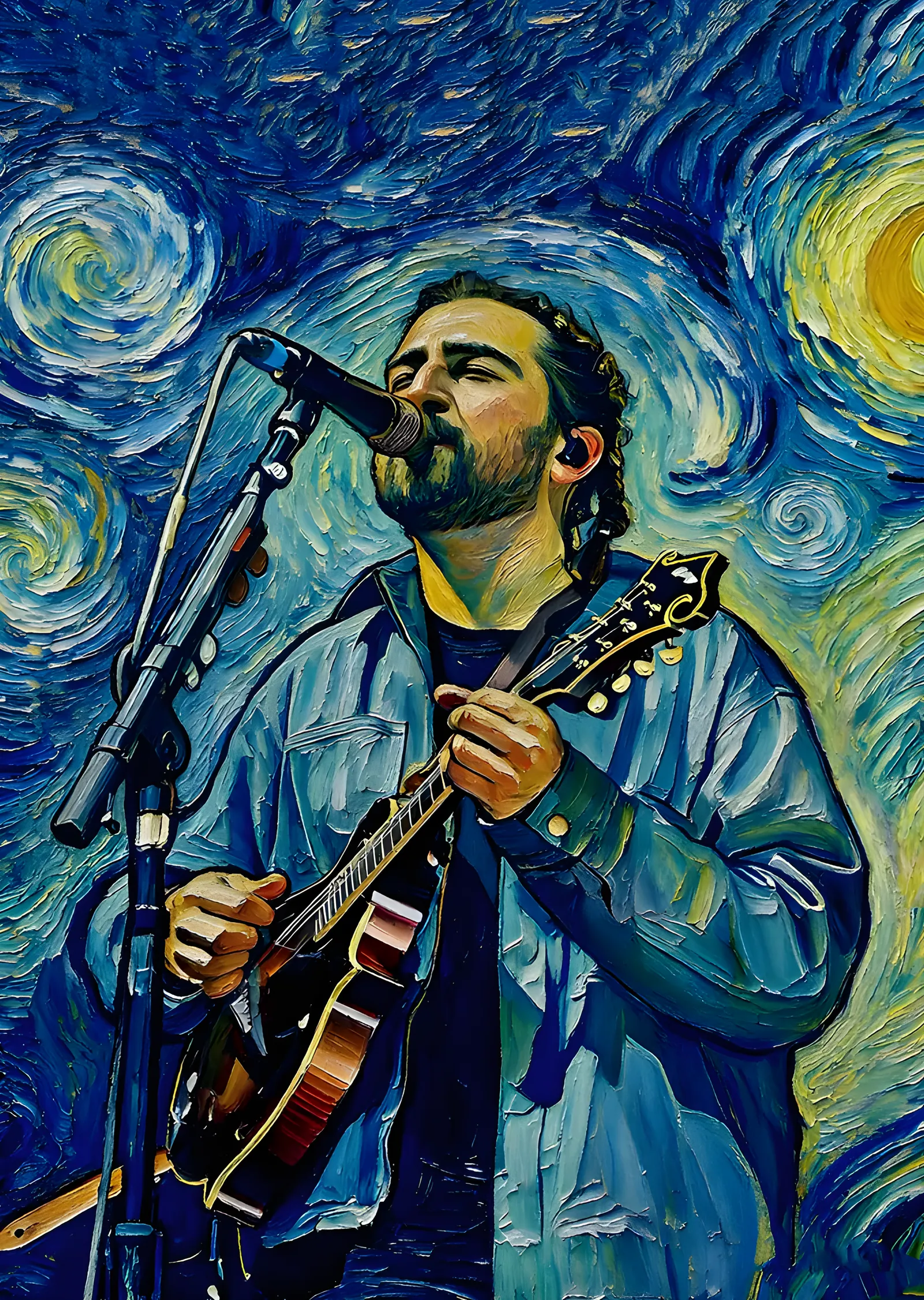 Noah Kahan: Yıldızlı Gecede Mandolin metal tablo