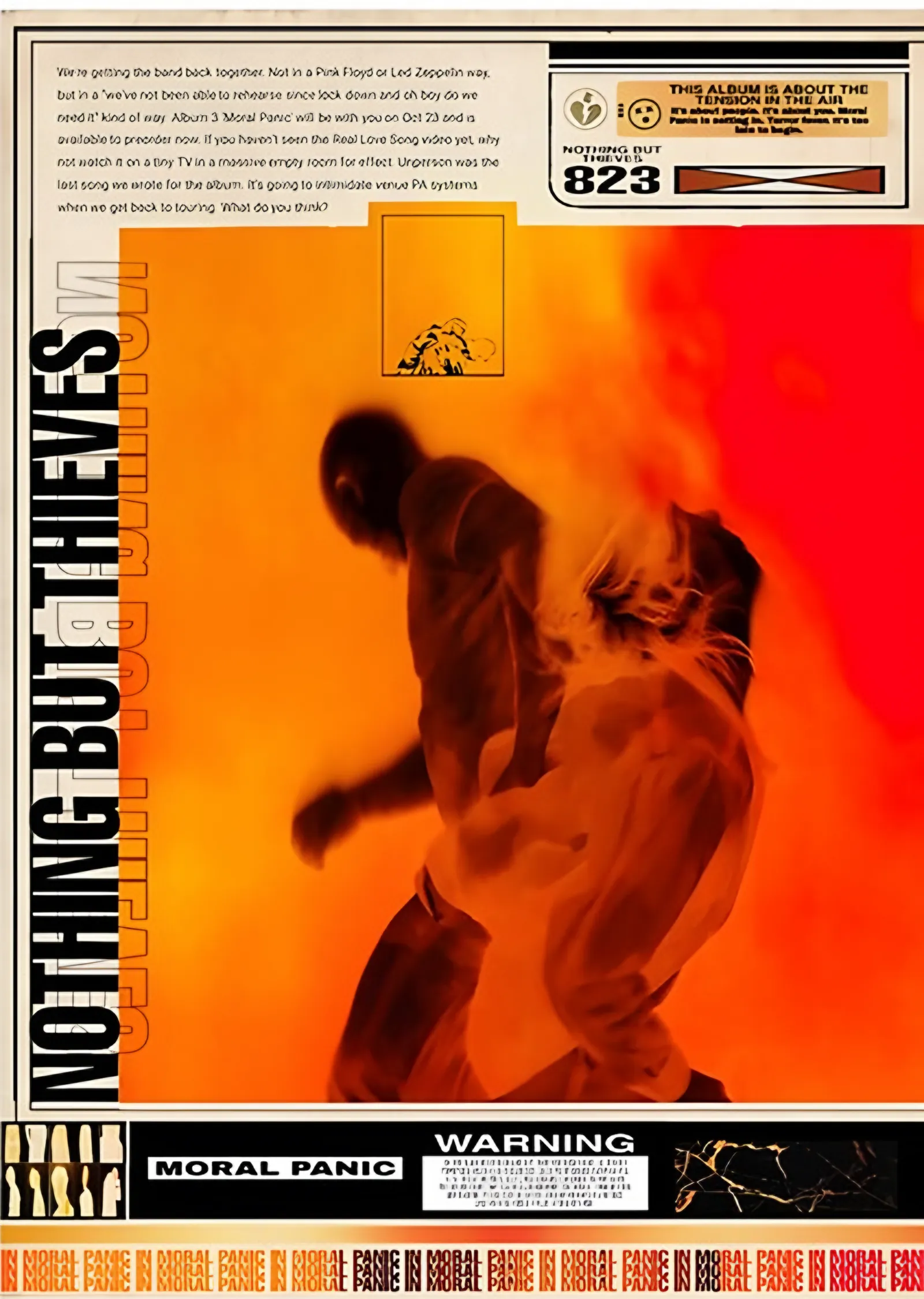 Nothing But Thieves - Moral Panic Turuncu metal tablo