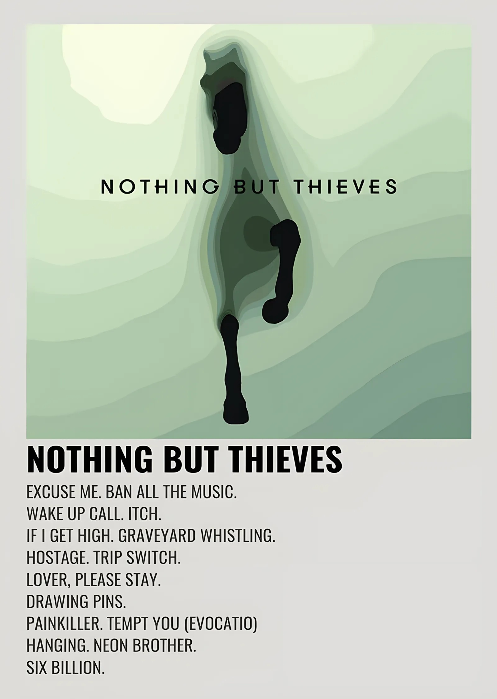Nothing But Thieves - Şarkı Listesi metal tablo