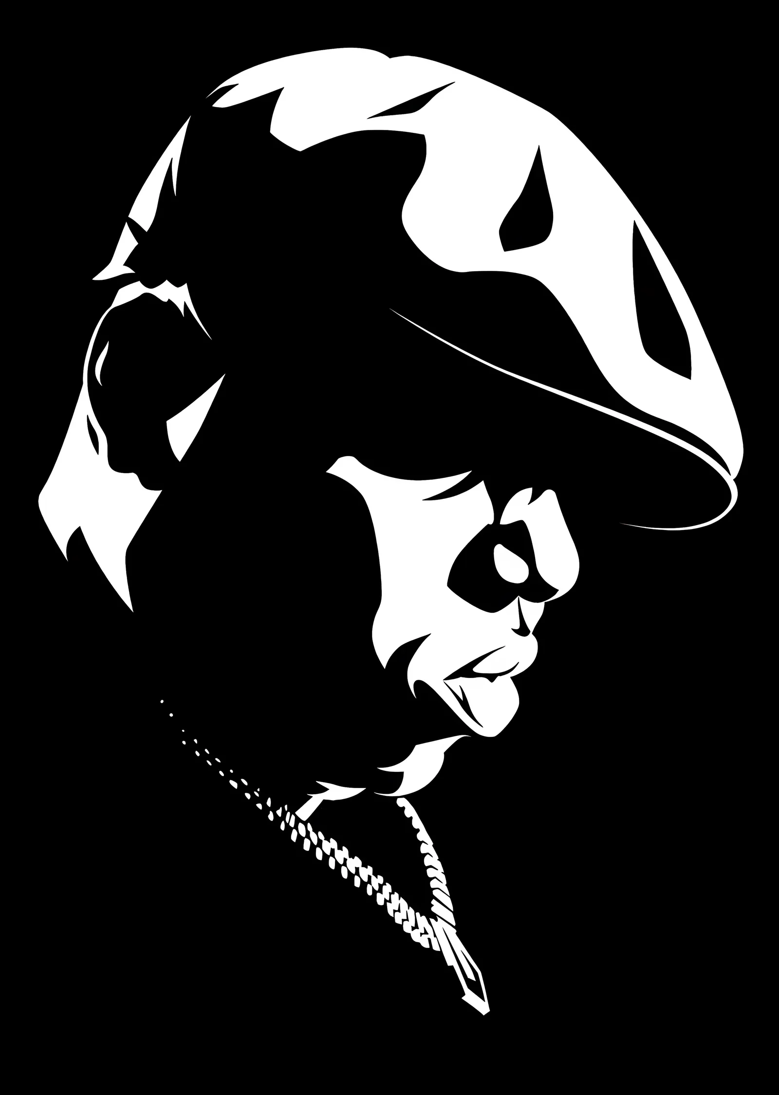 Notorious B.I.G.: Kontrast Stencil metal tablo