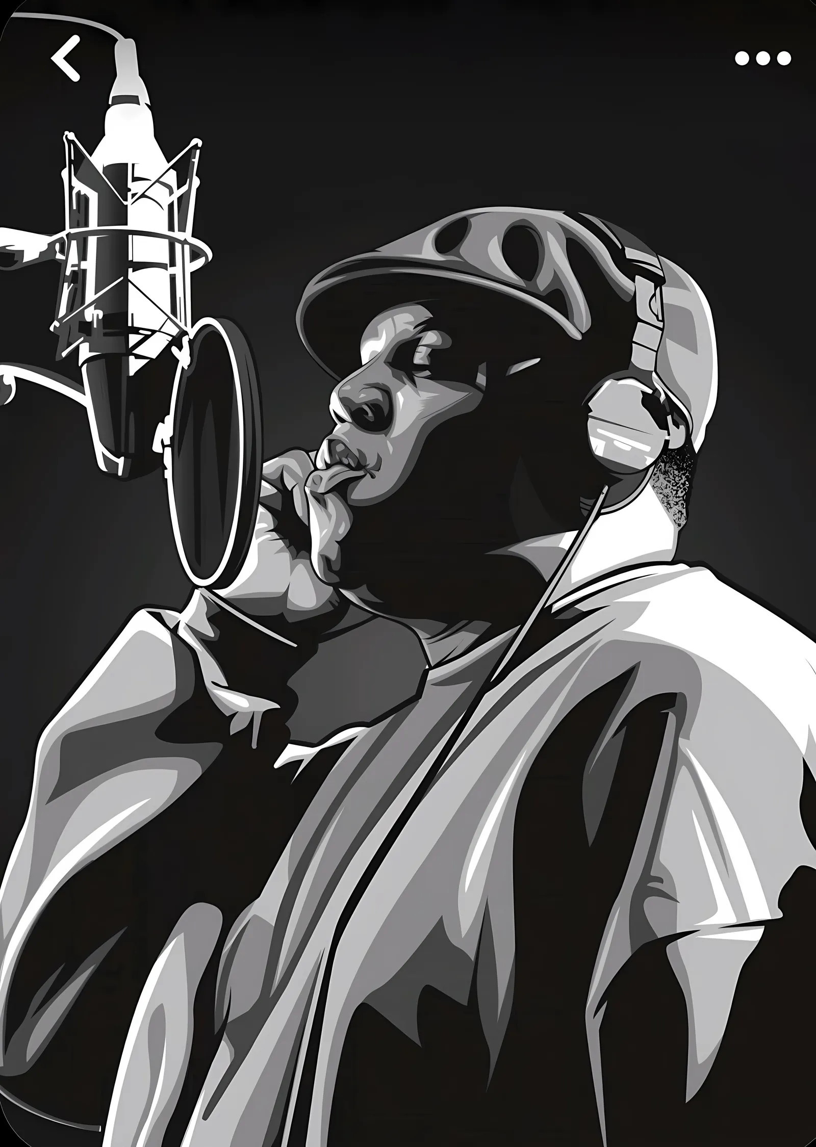 Notorious B.I.G.: Stüdyo Mikrofonunda metal tablo