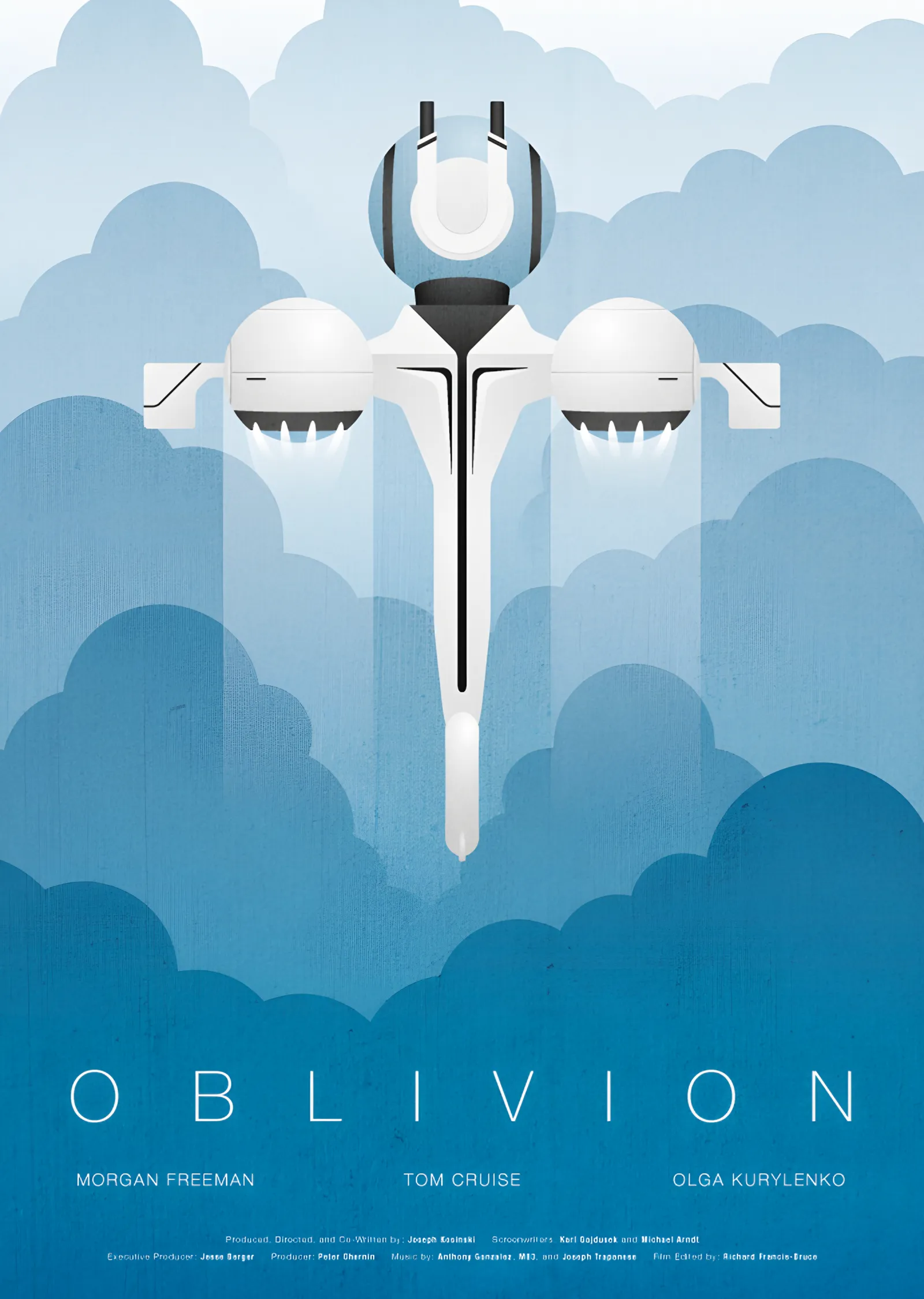 Oblivion: Bulutlarda Bubble Ship metal tablo
