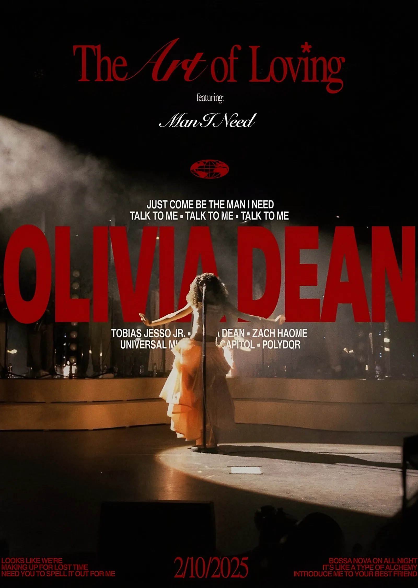 Olivia Dean - Man I Need metal tablo