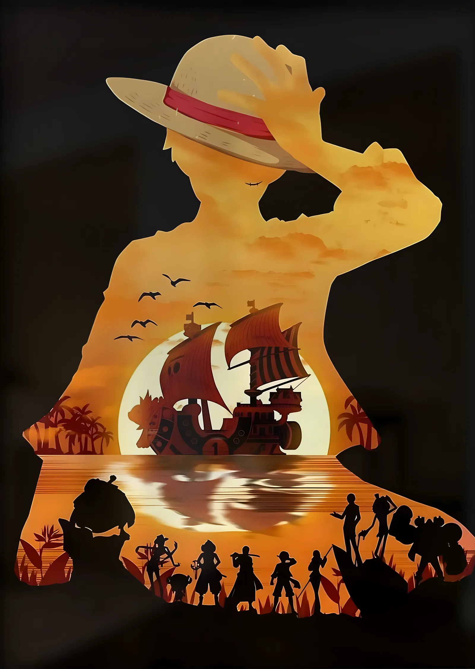 One Piece: Mürettebat metal tablo
