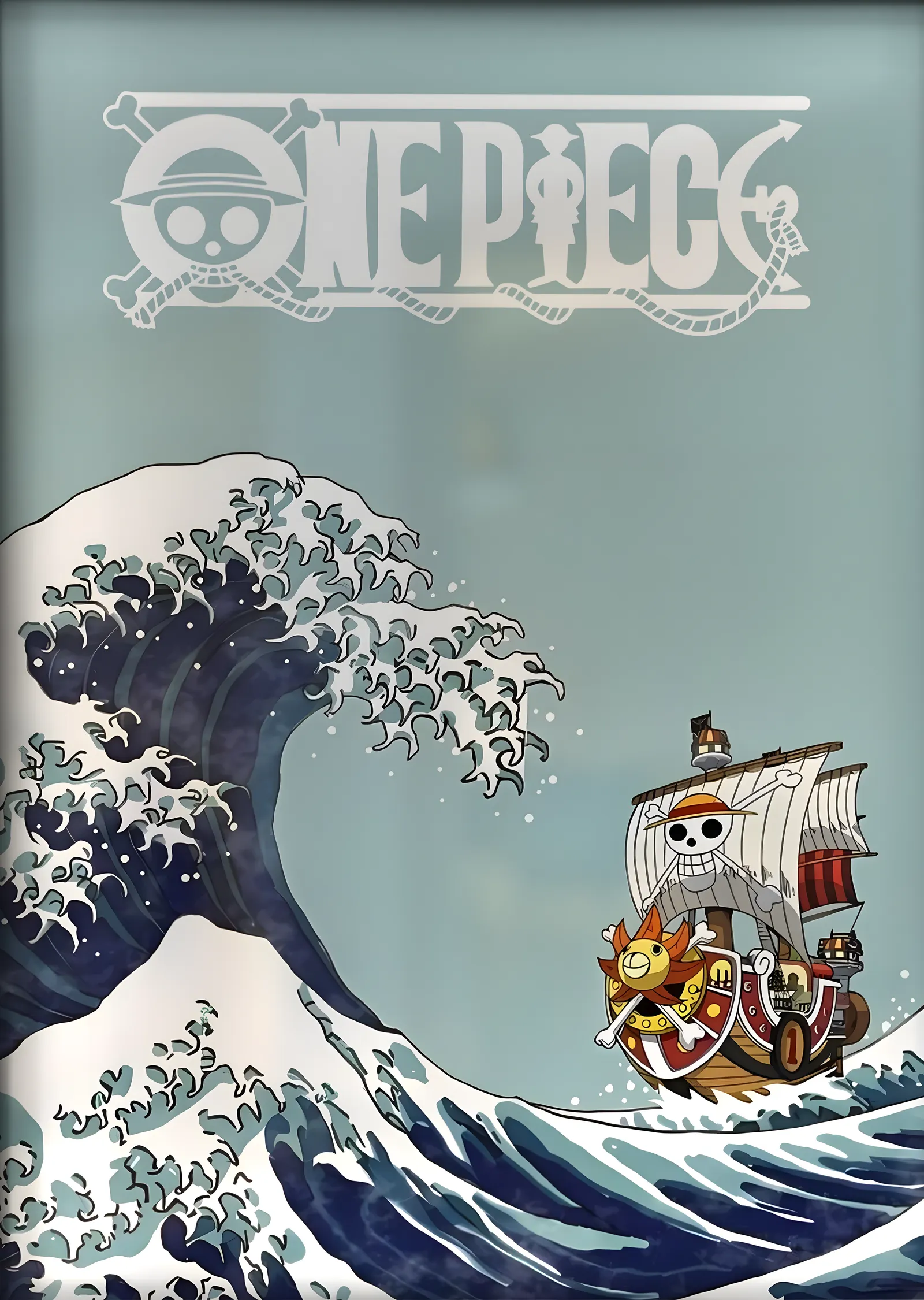 One Piece: Thousand Sunny (Büyük Dalga) metal tablo