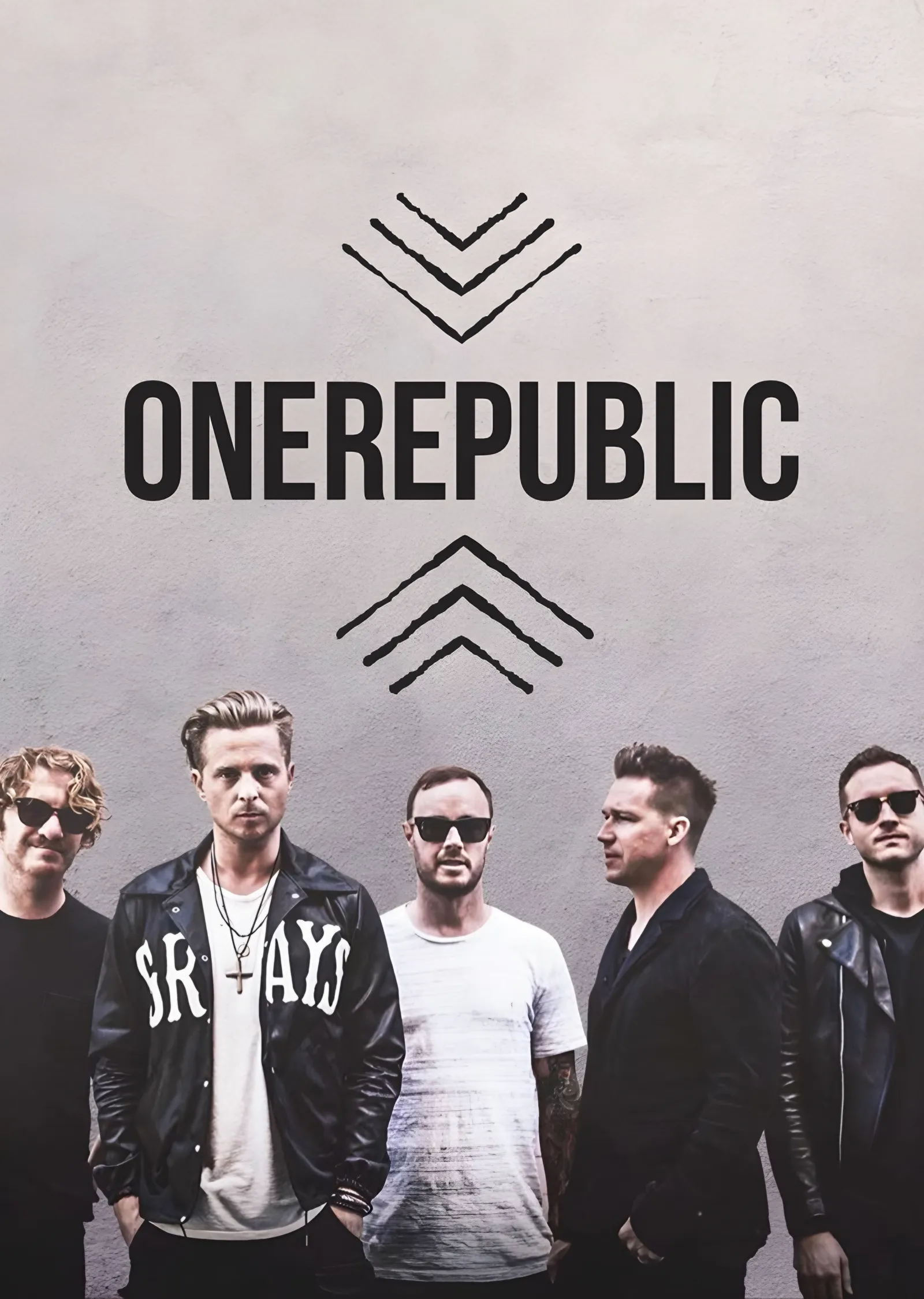 OneRepublic - Açık Gri Grup Tasarımı metal tablo