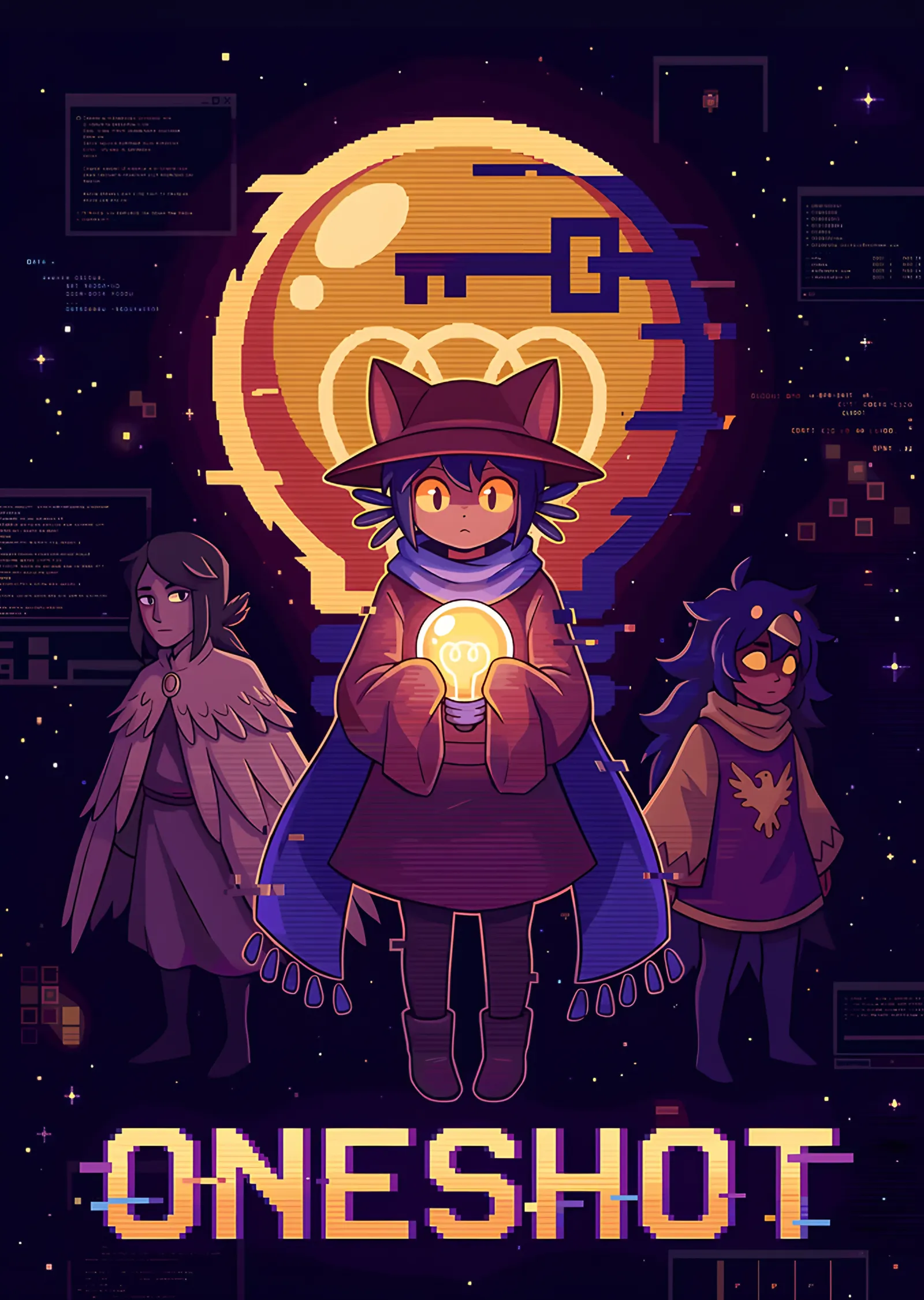 OneShot: Anahtar Ayının Önünde Niko ve Ruhlar metal tablo