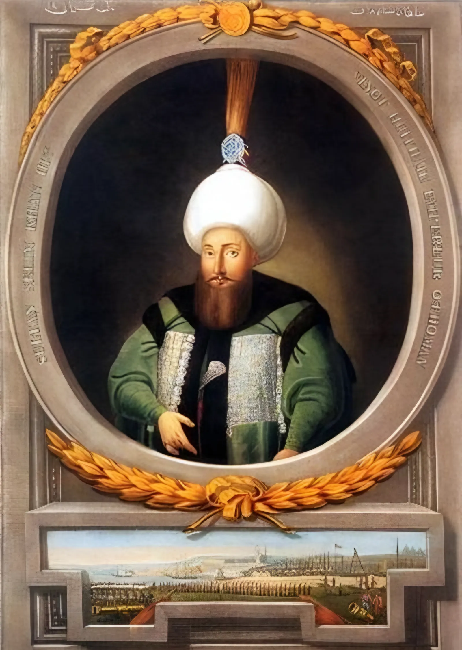 Osmanlı Padişahı Portresi - Konstantin Kapıdağlı metal tablo