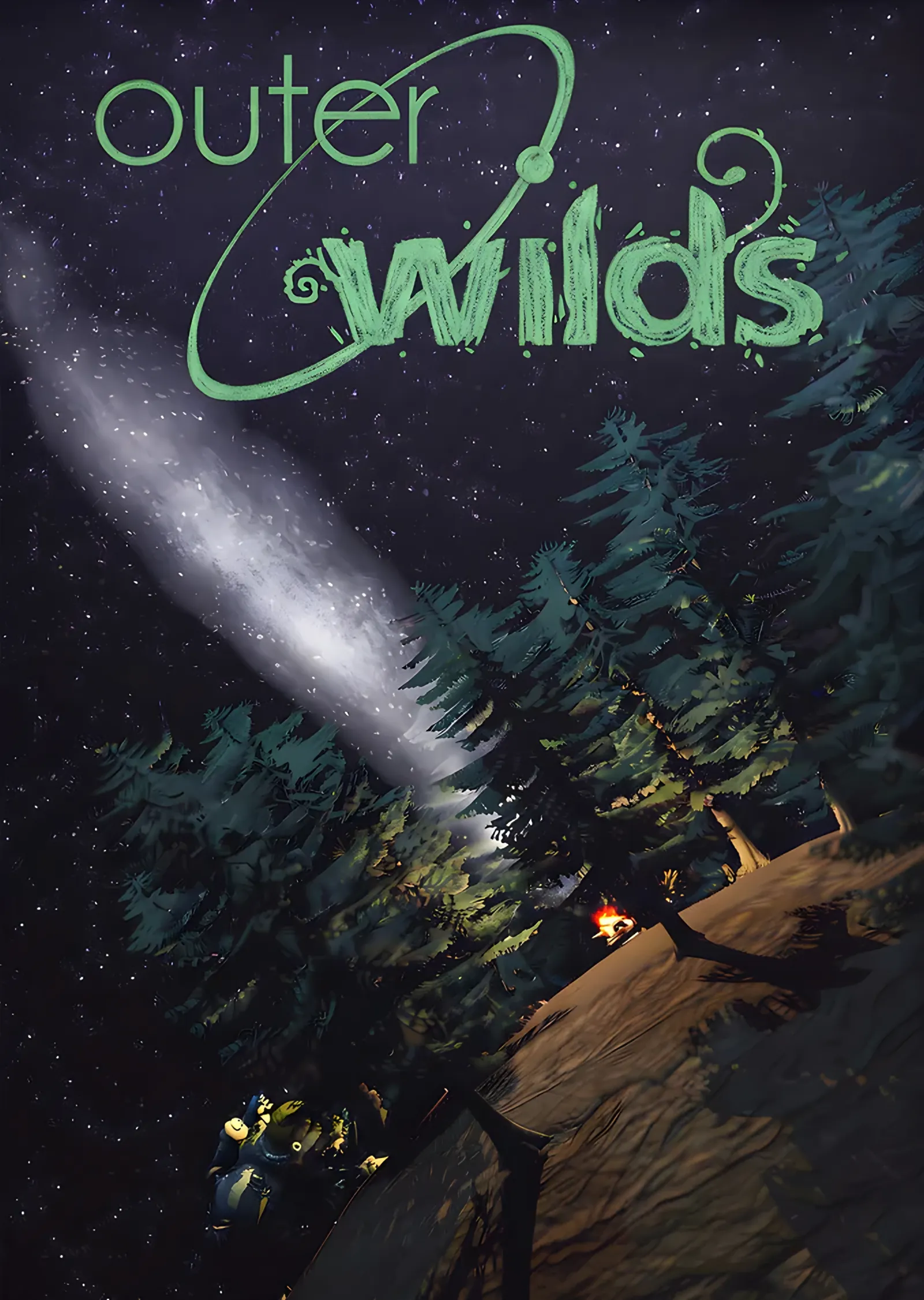 Outer Wilds: Ormanda Kuyruklu Yıldız İzi metal tablo