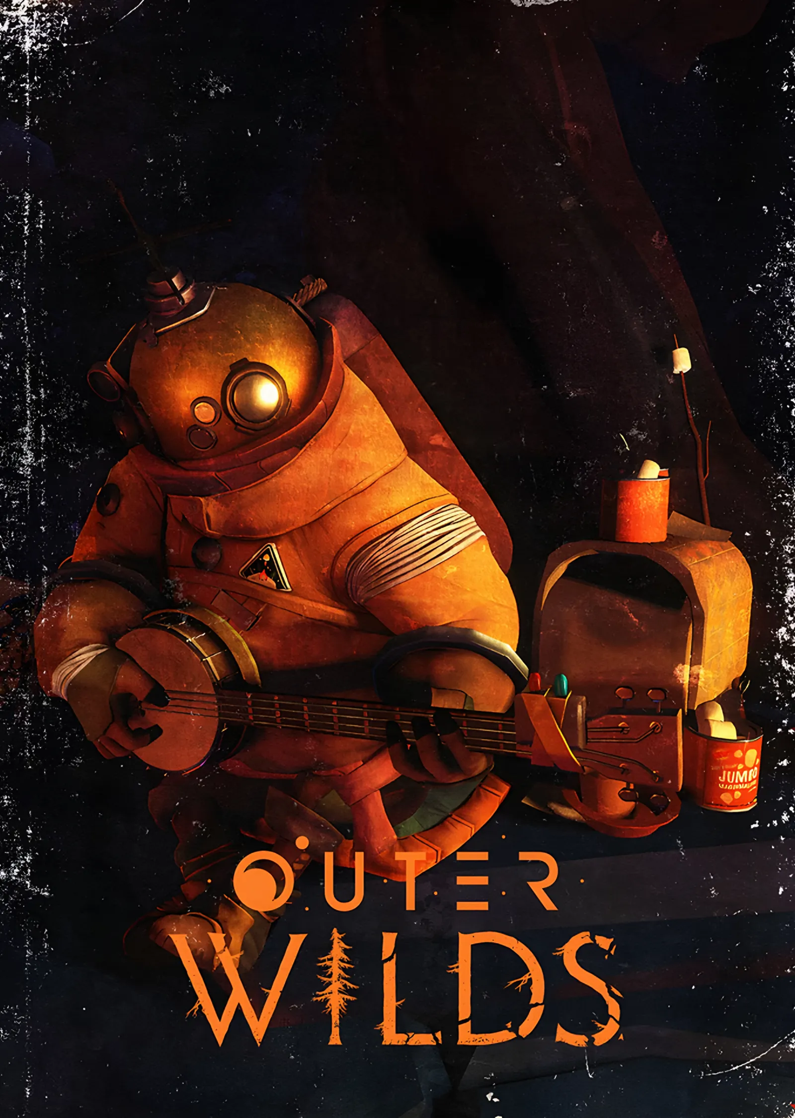 Outer Wilds: Turuncu Skafandırlı Astronot metal tablo