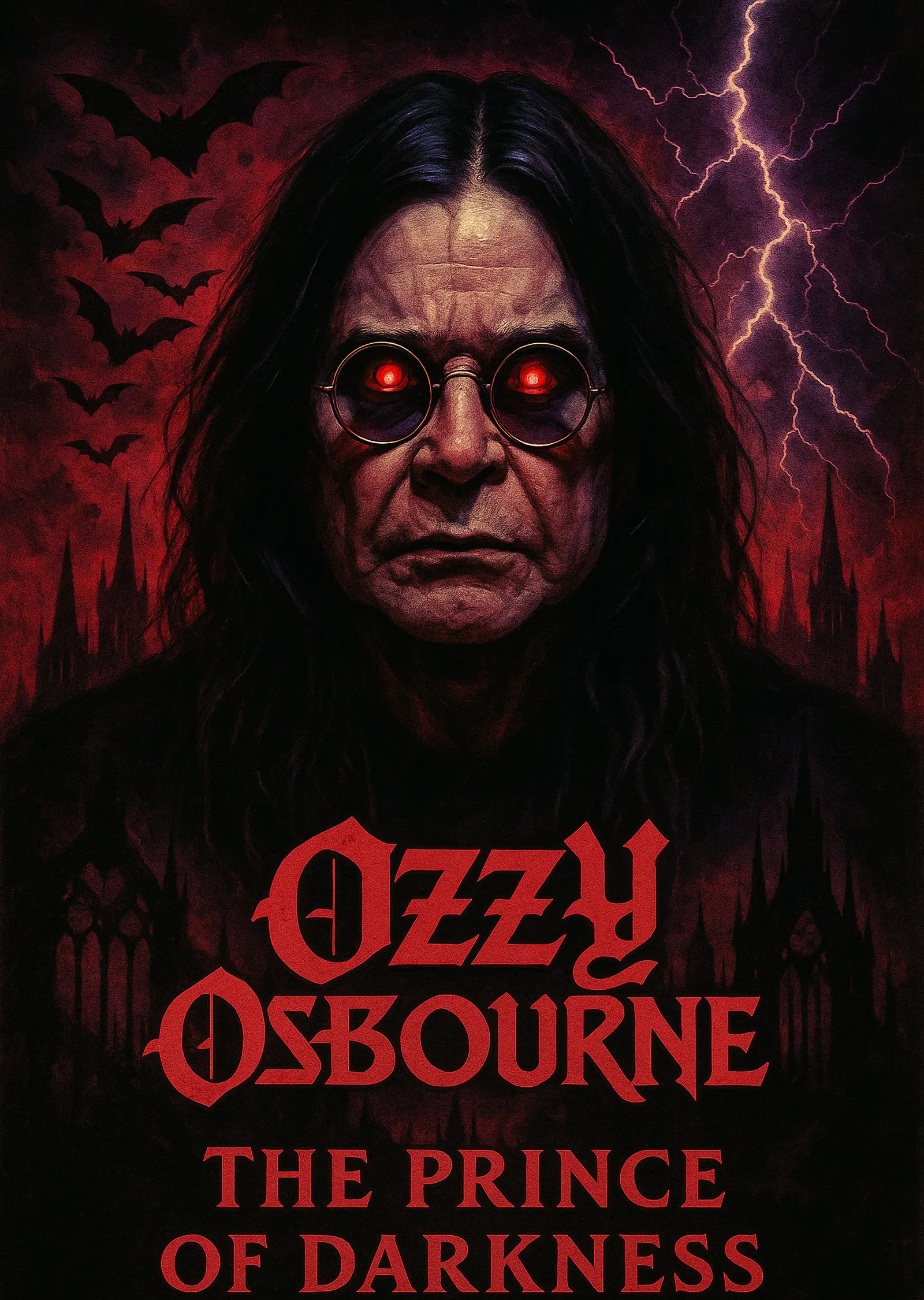 Ozzy Osbourne: The Prince of Darkness metal tablo