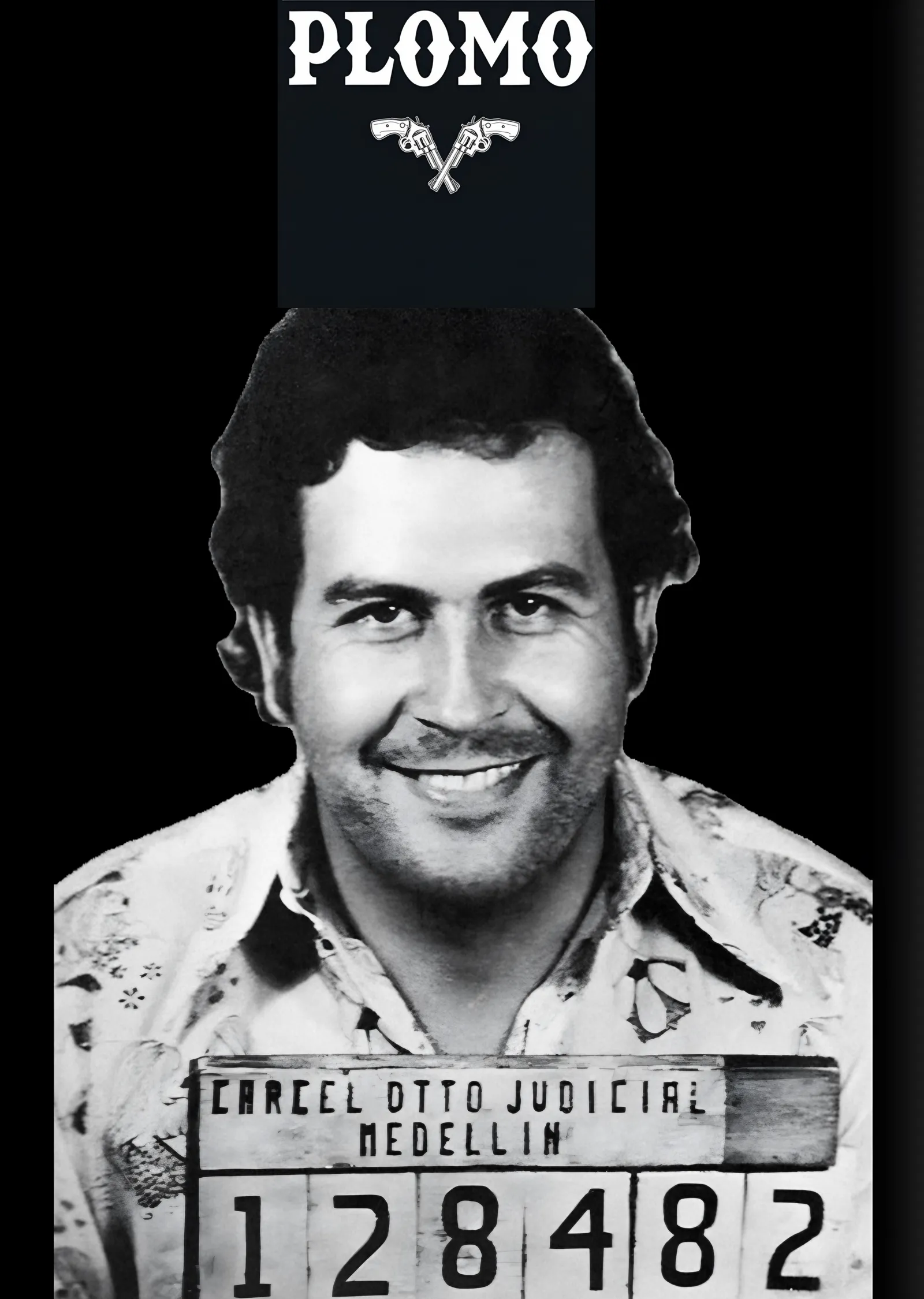 Pablo Escobar - Plomo metal tablo