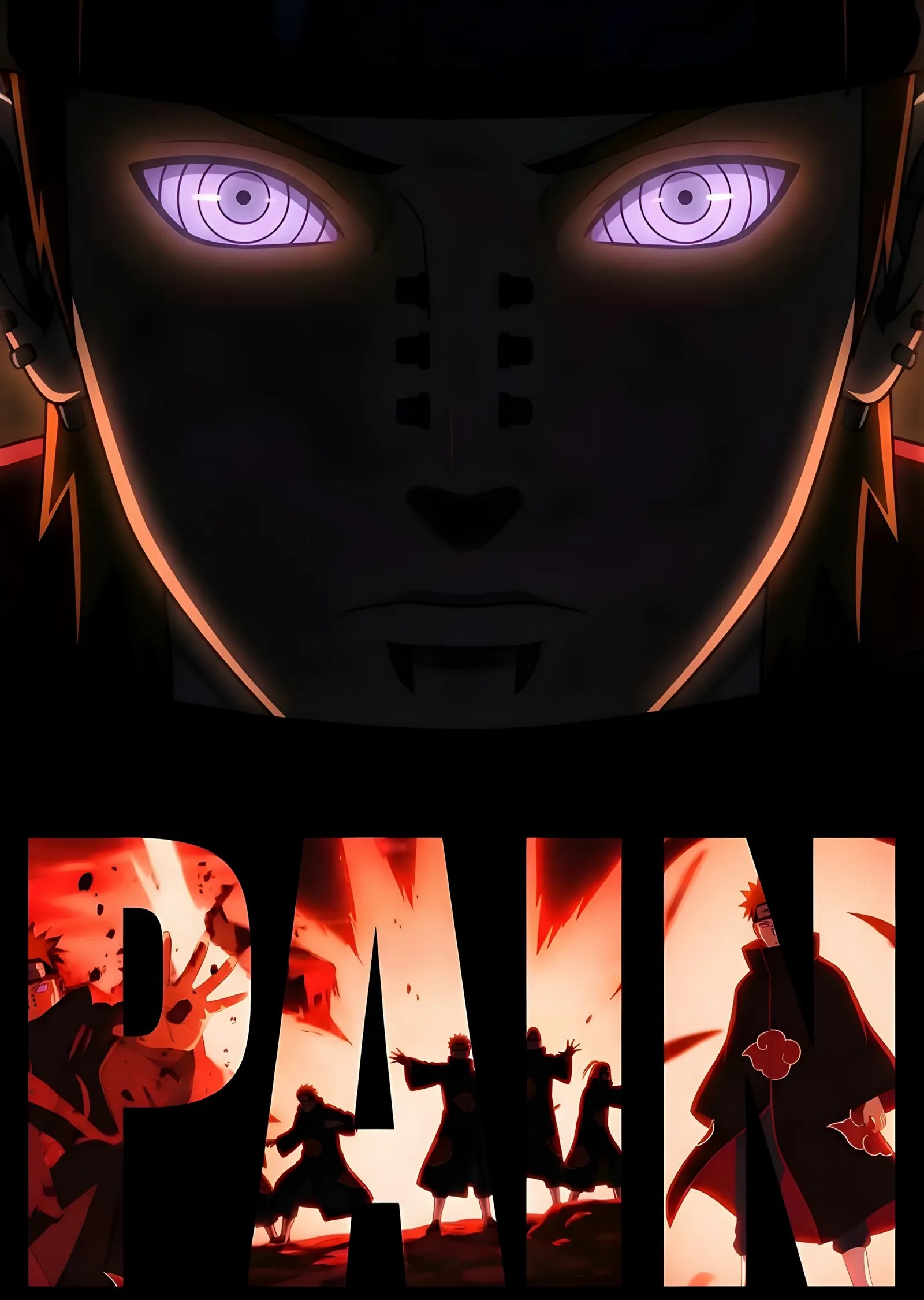 Pain - Rinnegan Yakın Plan metal tablo