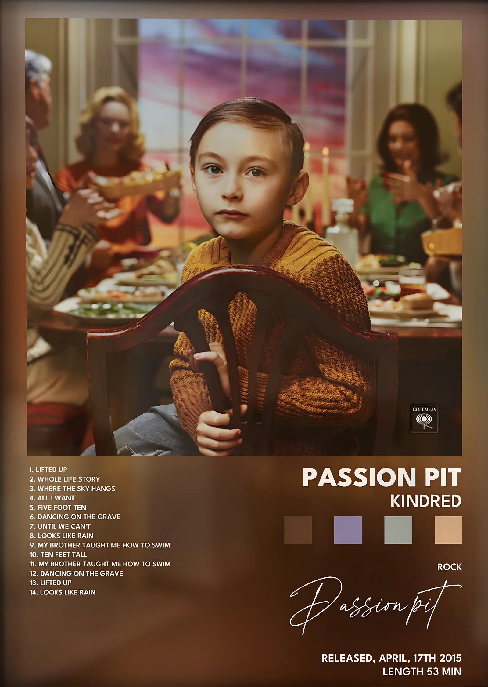 Passion Pit: Kindred metal tablo