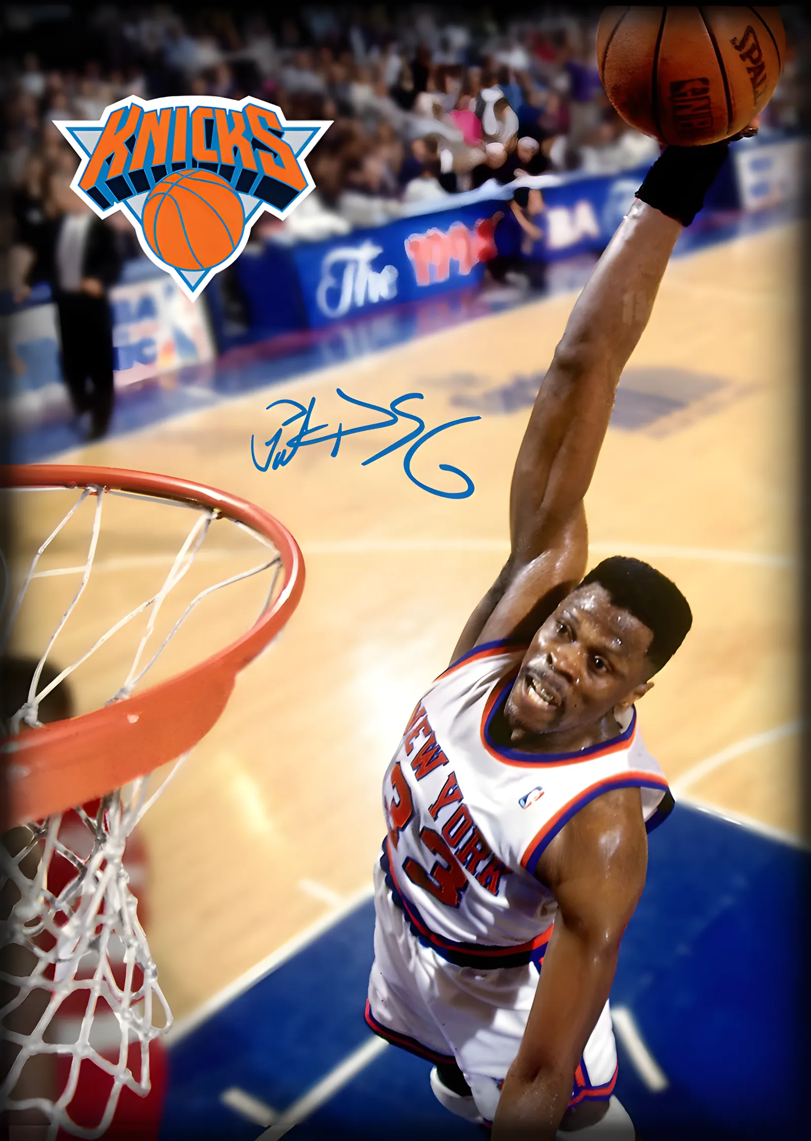 Patrick Ewing - Klasik Smaç metal tablo