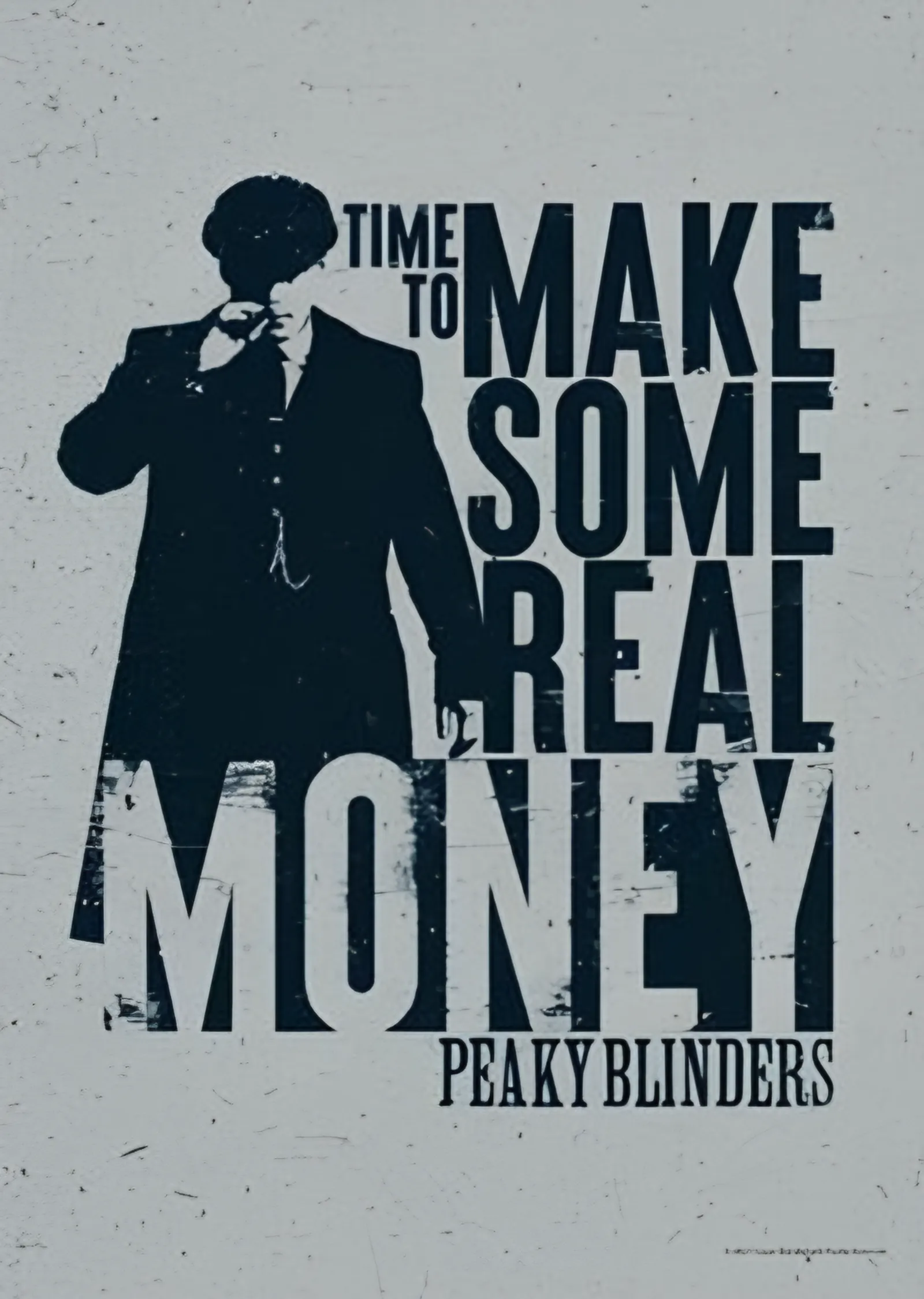 Peaky Blinders - Time To Make Some Real Money metal tablo