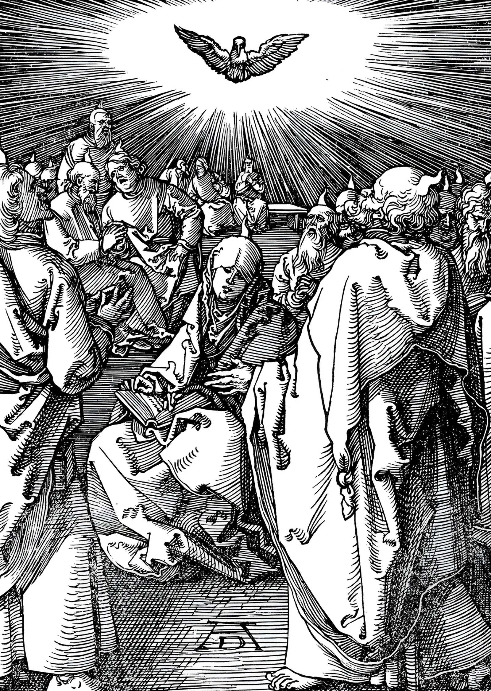 Pentikost - Albrecht Dürer metal tablo
