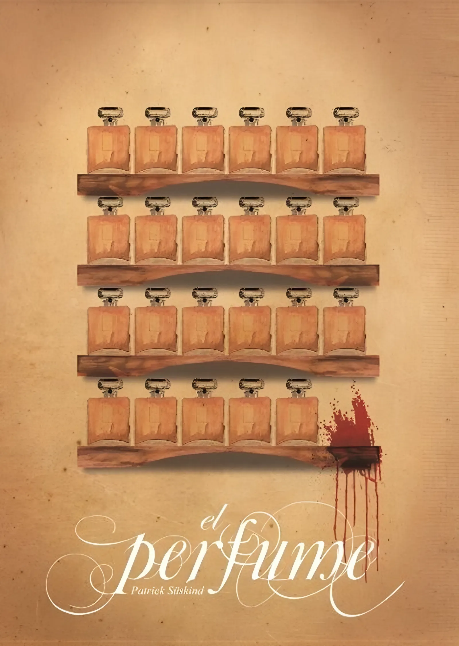 Perfume Şişe Rafı metal tablo