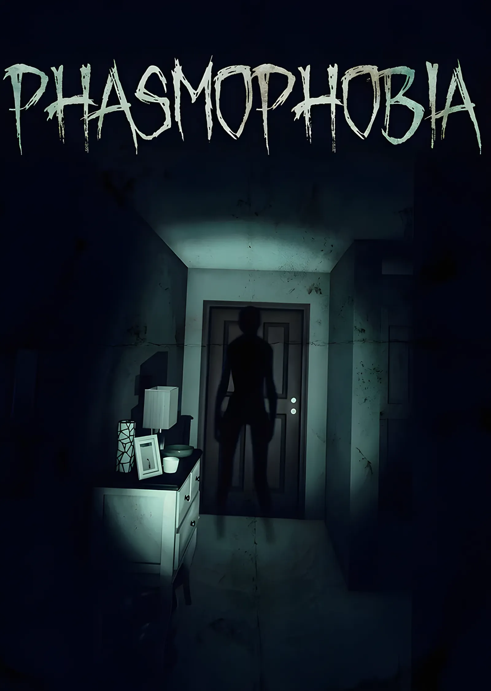 Phasmophobia: Koridordaki Hayalet Silüeti metal tablo