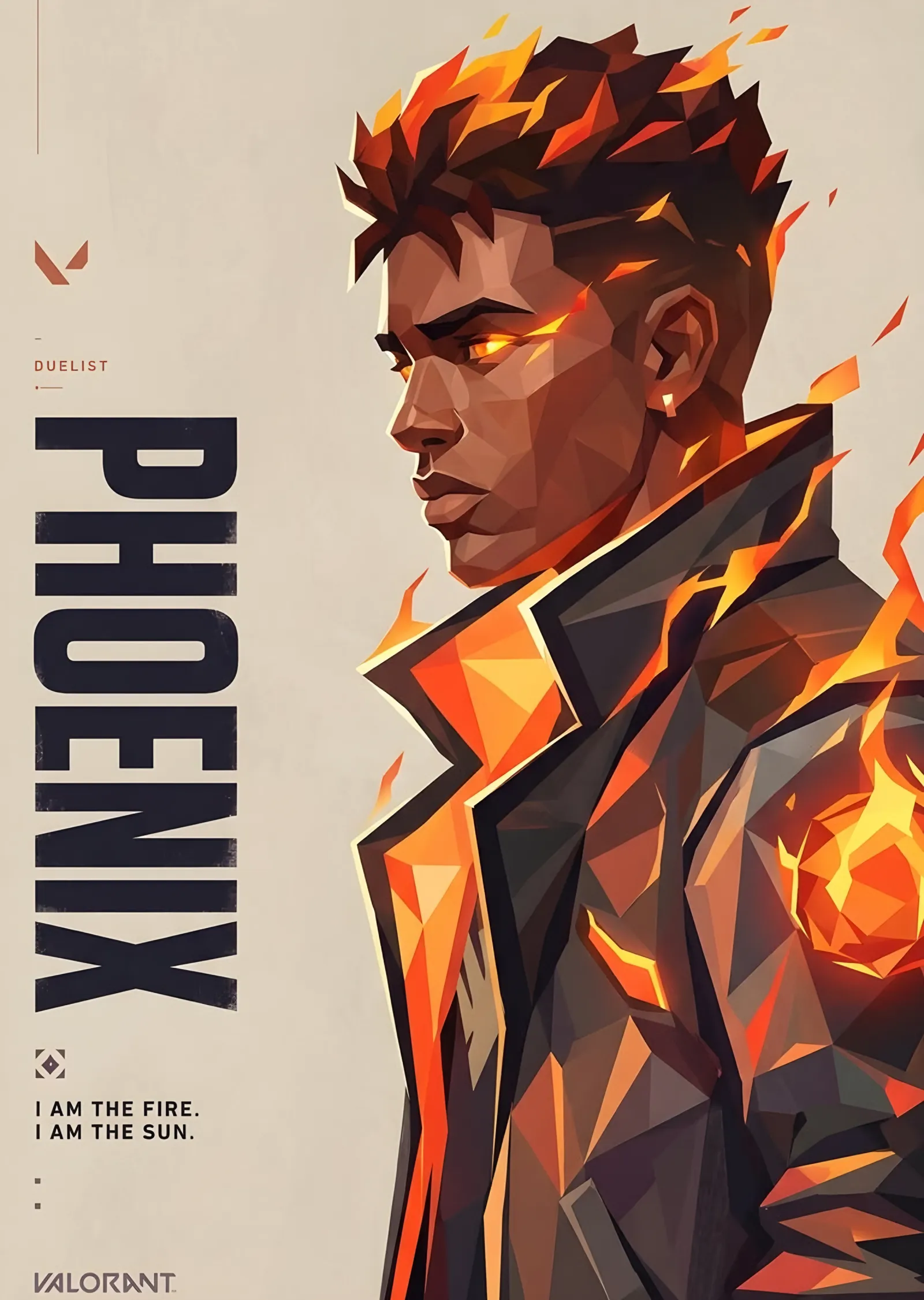 Phoenix - Valorant metal tablo