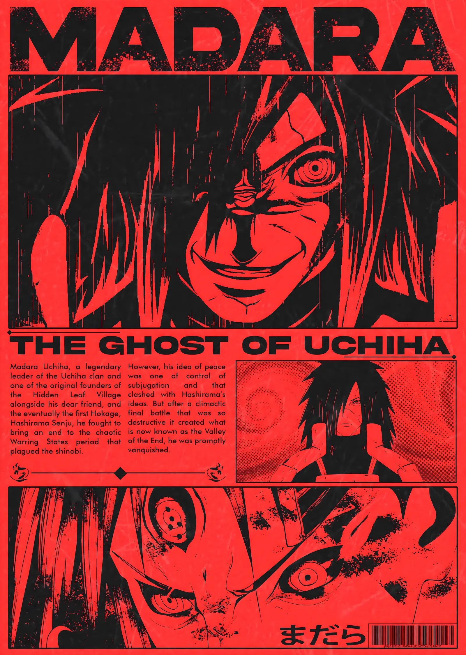 Madara Uchiha: Uchiha Klanının Hayaleti metal tablo