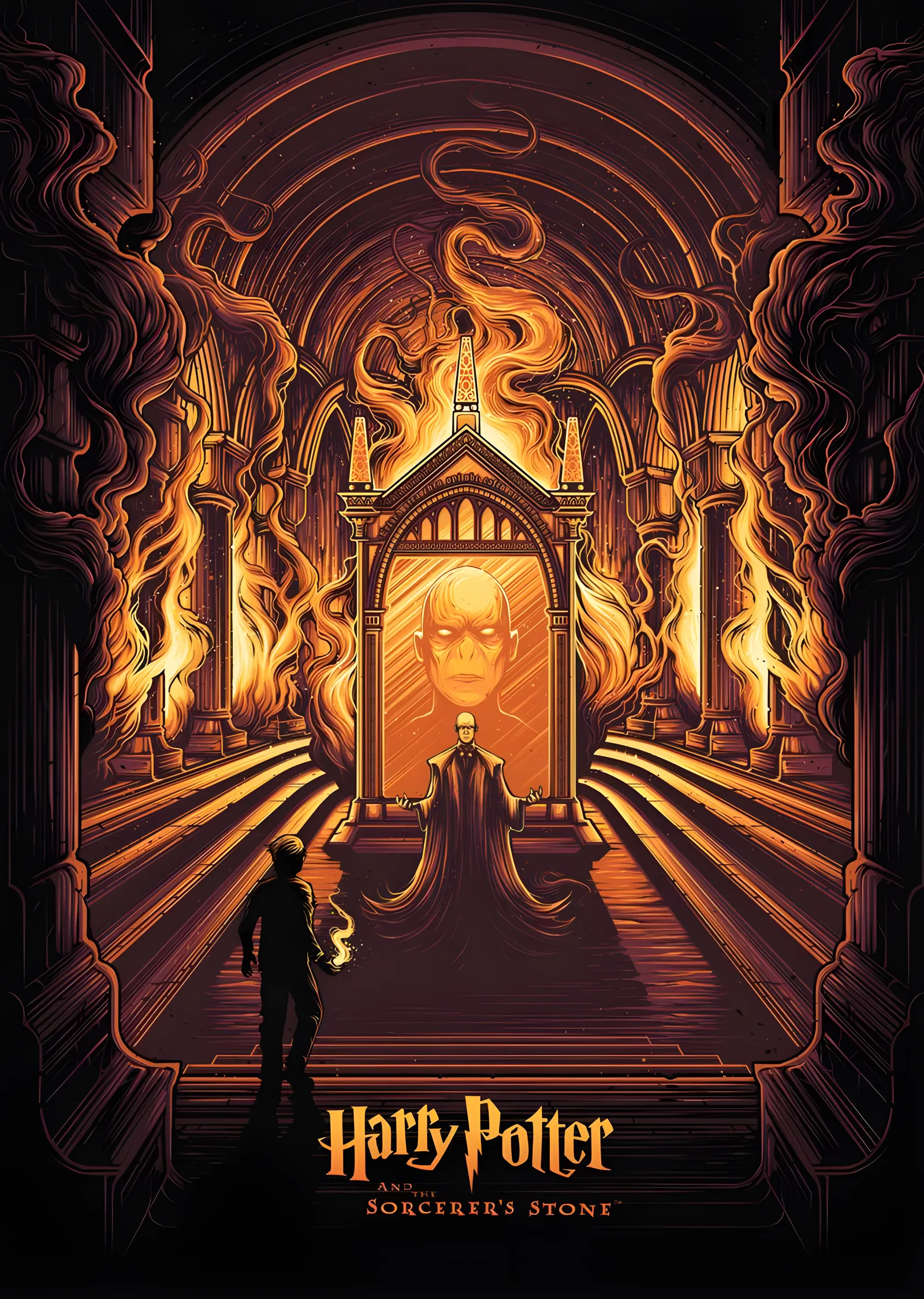 Harry Potter and the Sorcerer's Stone metal tablo