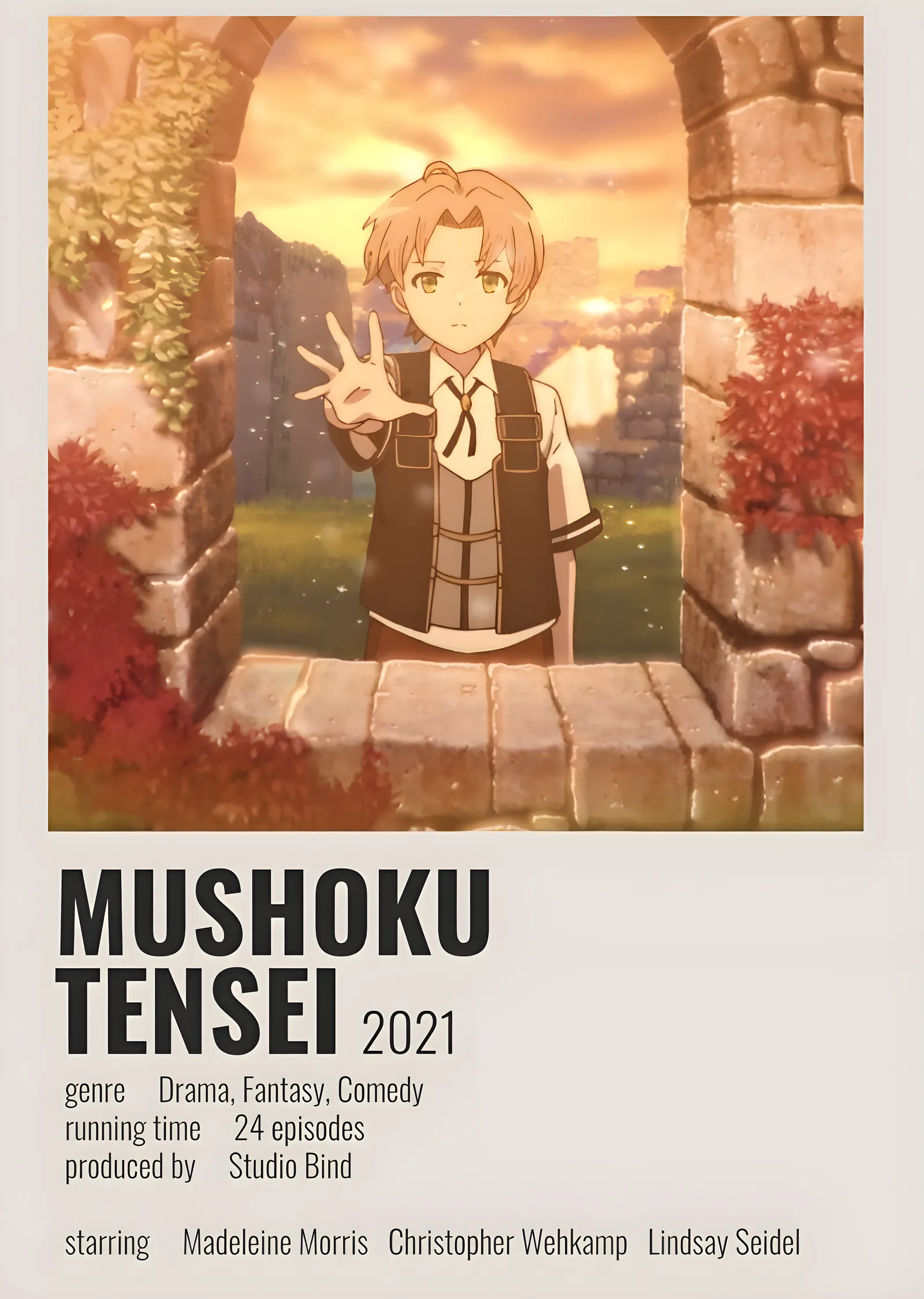 Mushoku Tensei 2021 metal tablo