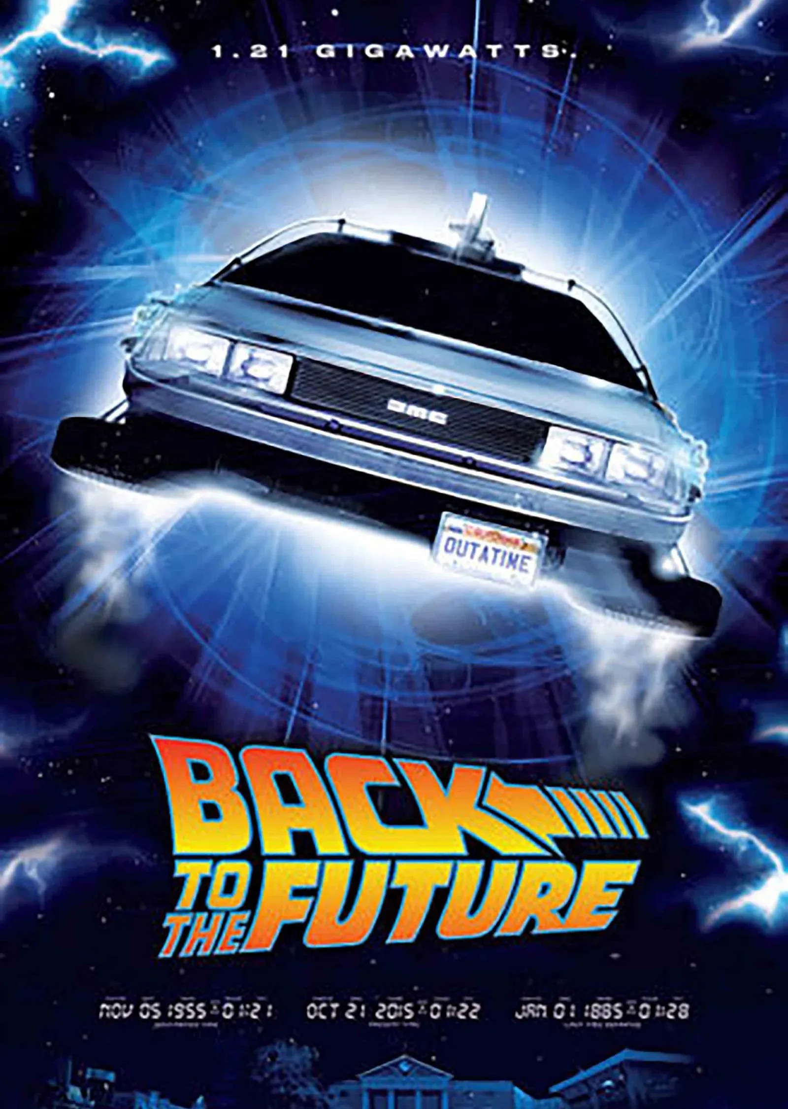 Back to the Future metal tablo