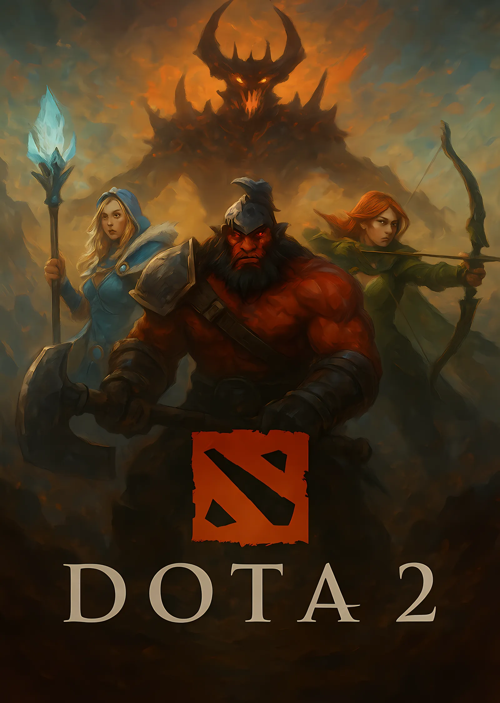 Dota 2: Kahramanların Yükselişi metal tablo