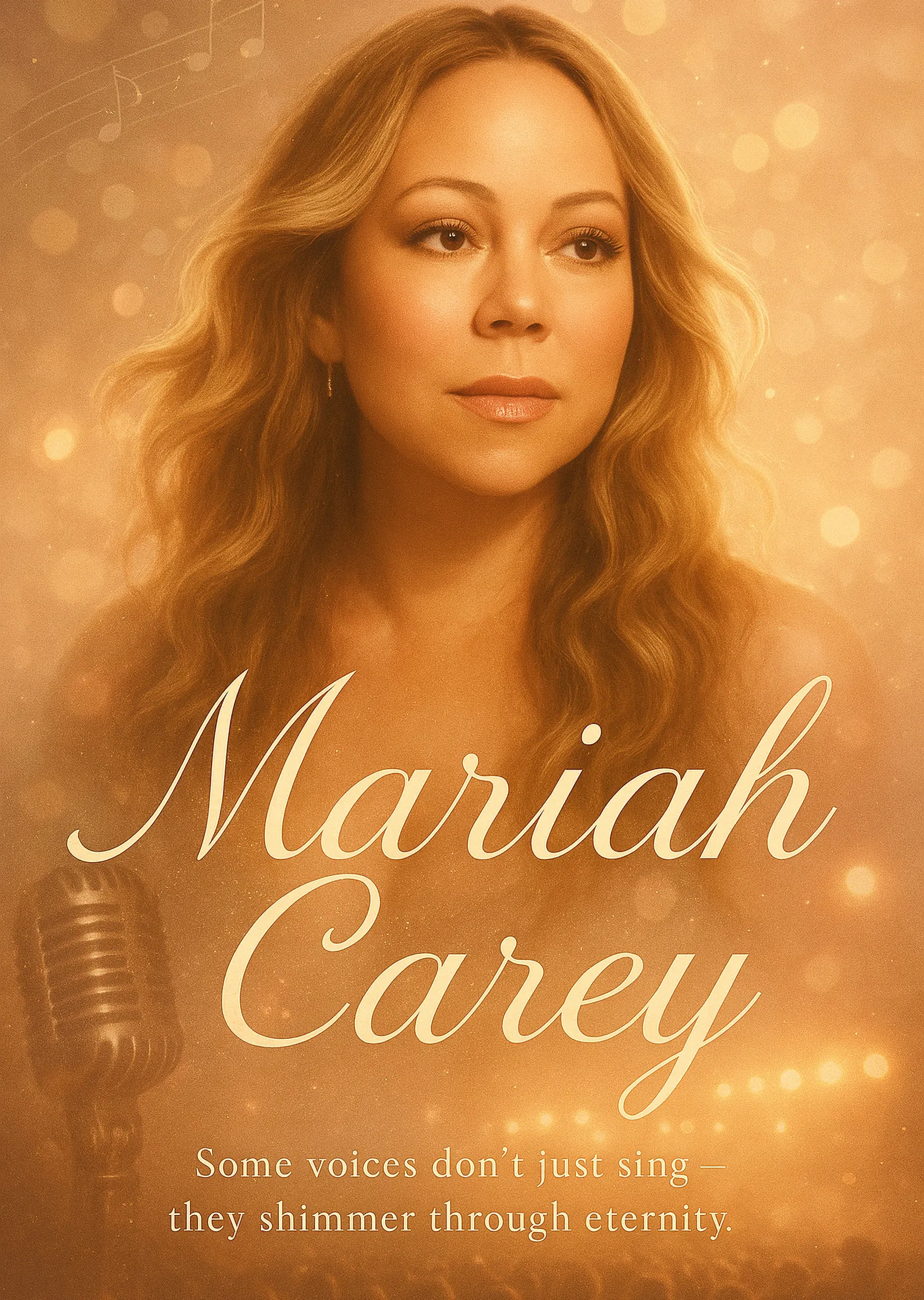 Mariah Carey: Altın Zarafet metal tablo