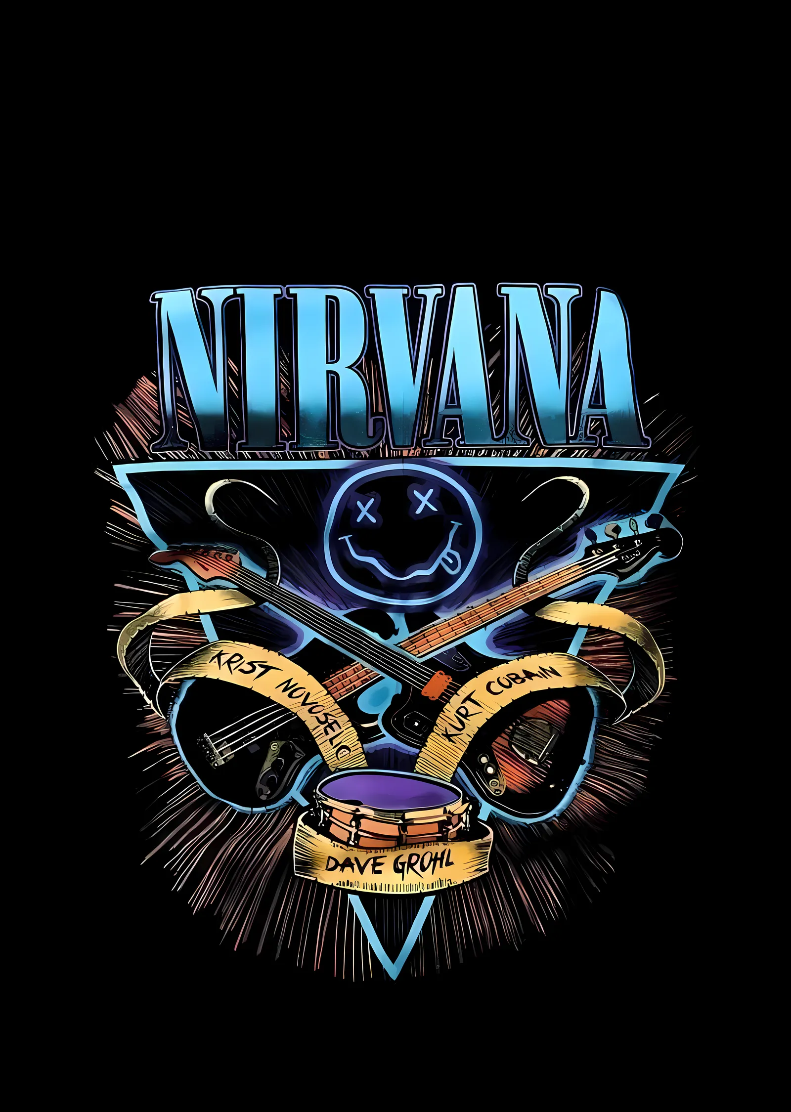Nirvana: Rock Müzik İkonu metal tablo
