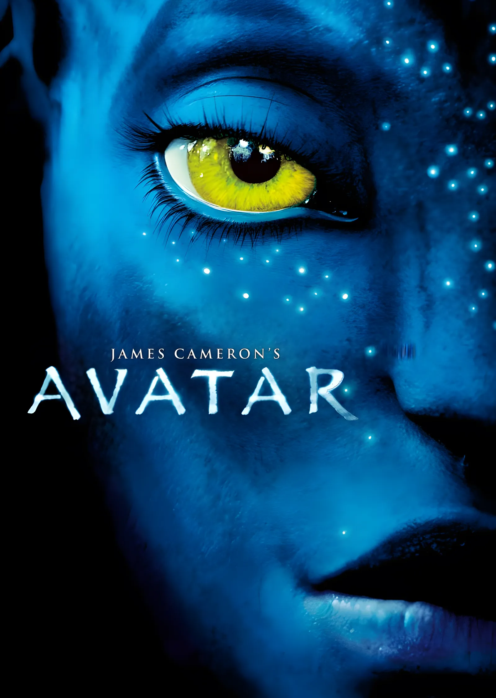 James Cameron's Avatar - Mavi Yüzlü Kadın Göz Detay metal tablo