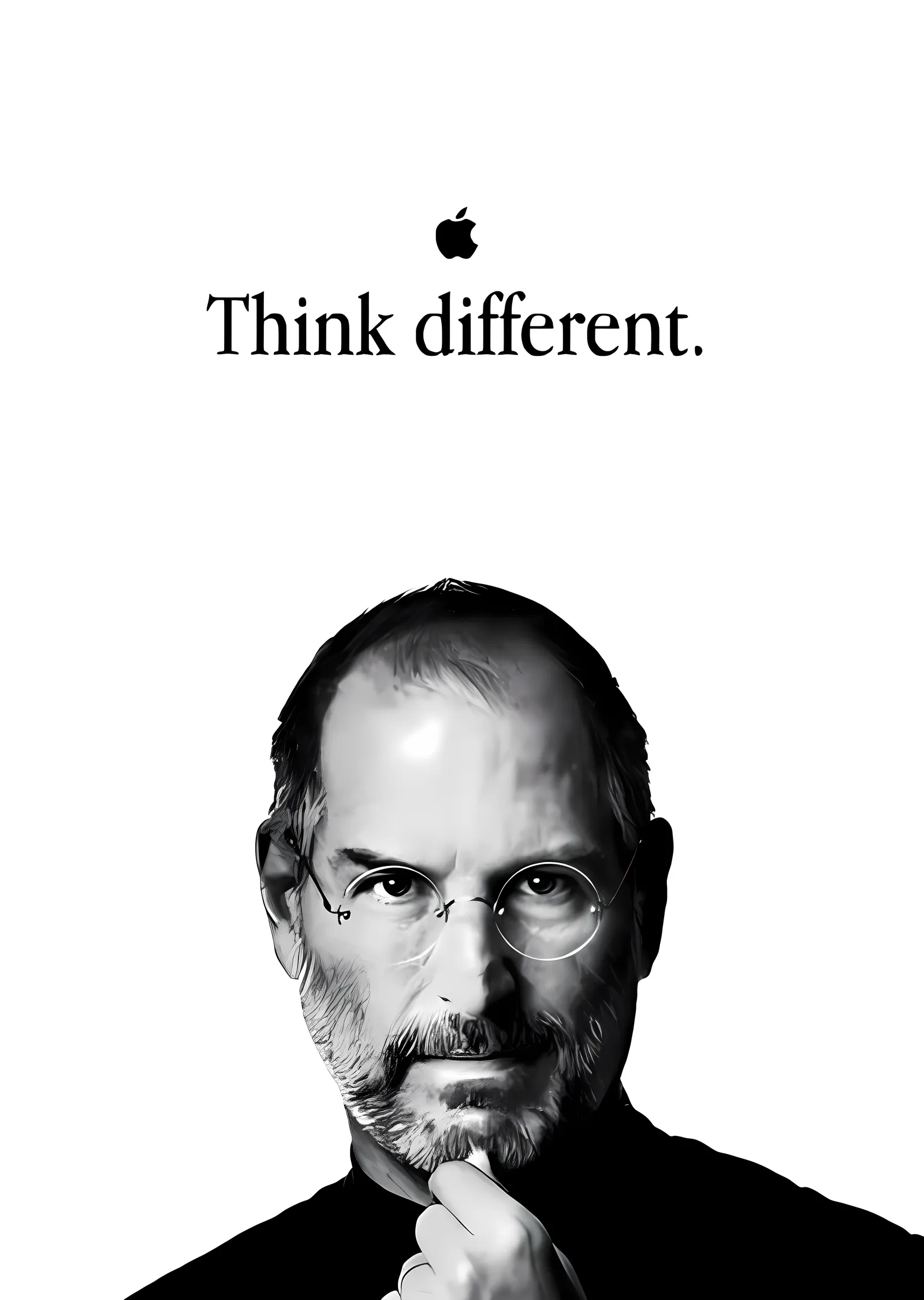 Steve Jobs - Think Different metal tablo
