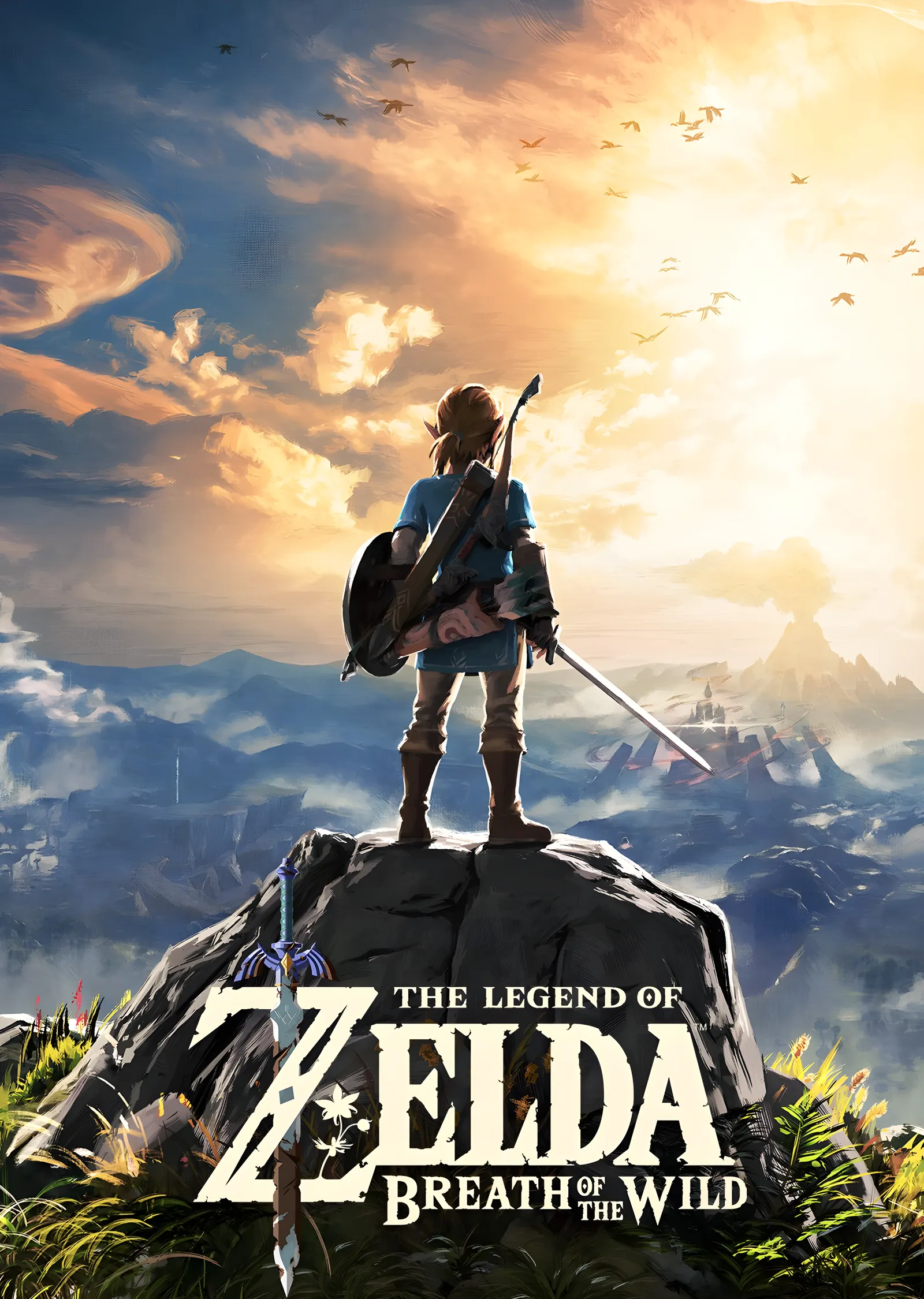 Zelda: Breath of the Wild Gün Batımı metal tablo