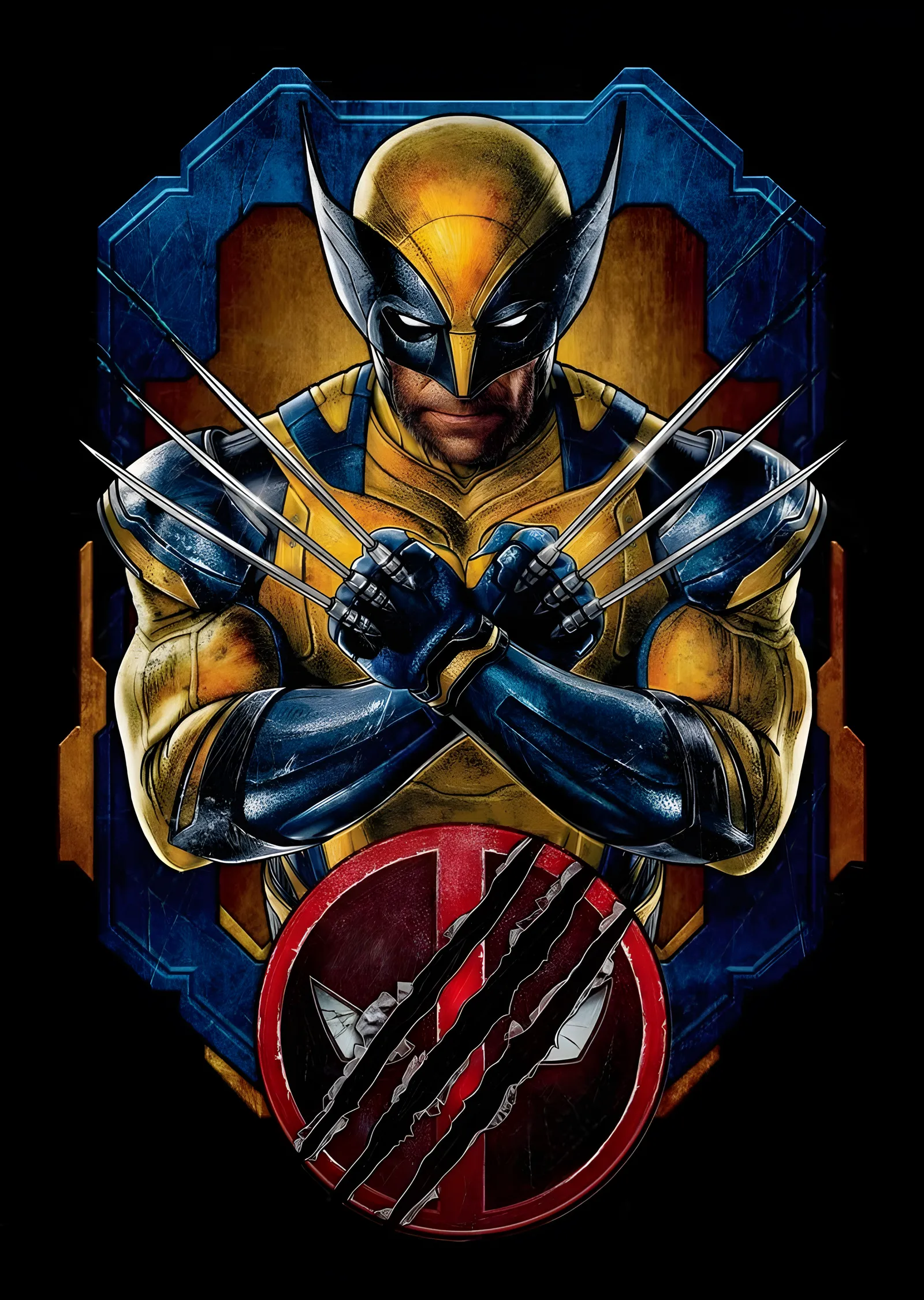 Deadpool & Wolverine - Amblem metal tablo