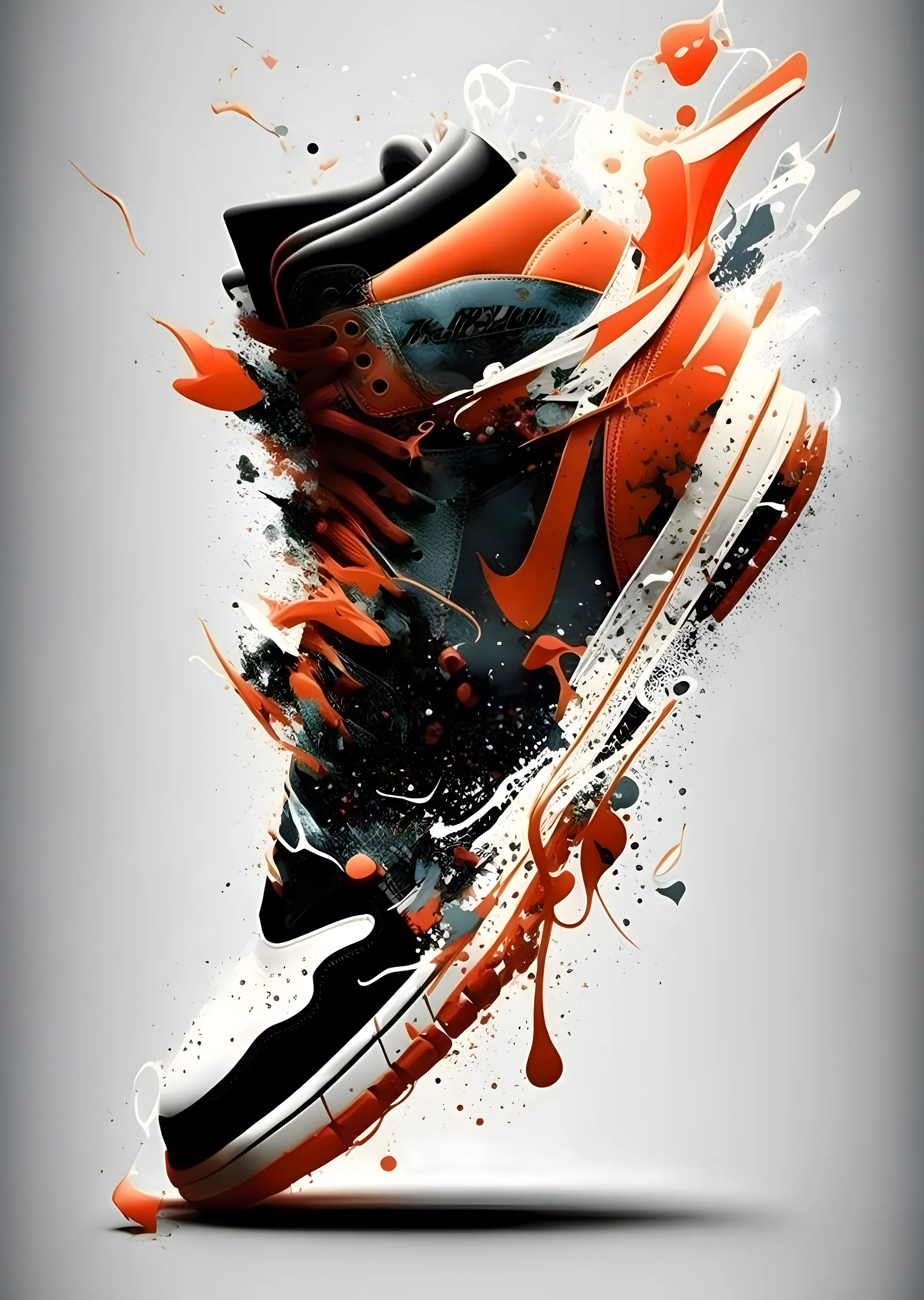 Air Jordan Sneaker Design metal tablo