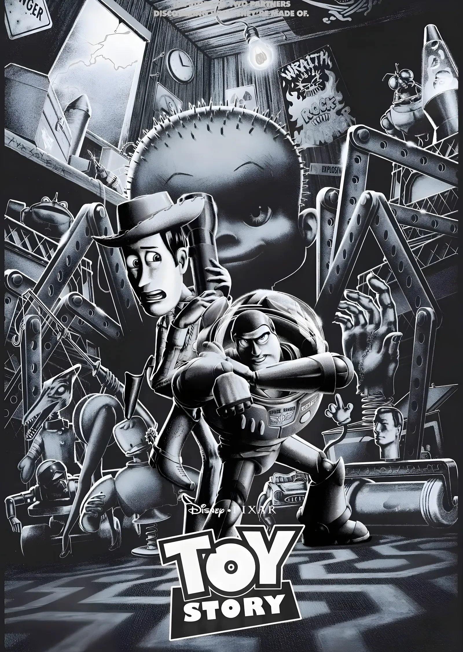 Toy Story - Sid'in Odası metal tablo