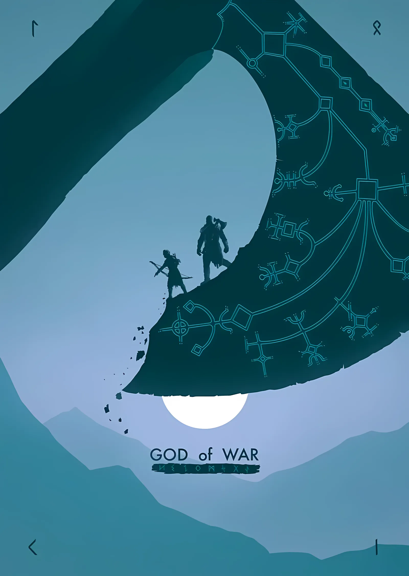 God of War: Yolculuk metal tablo