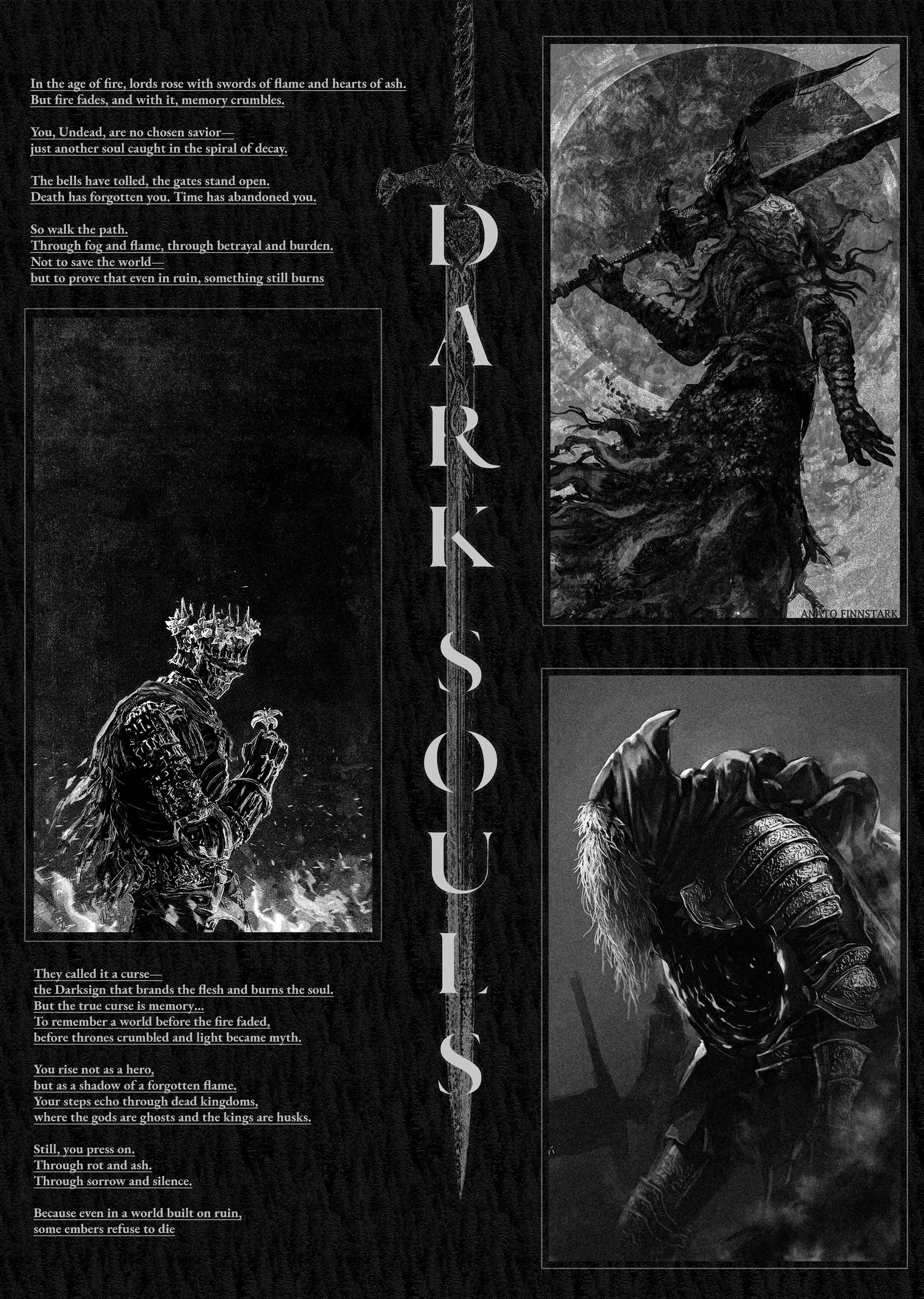 Dark Souls: Lanetli Ruhlar Çağı metal tablo