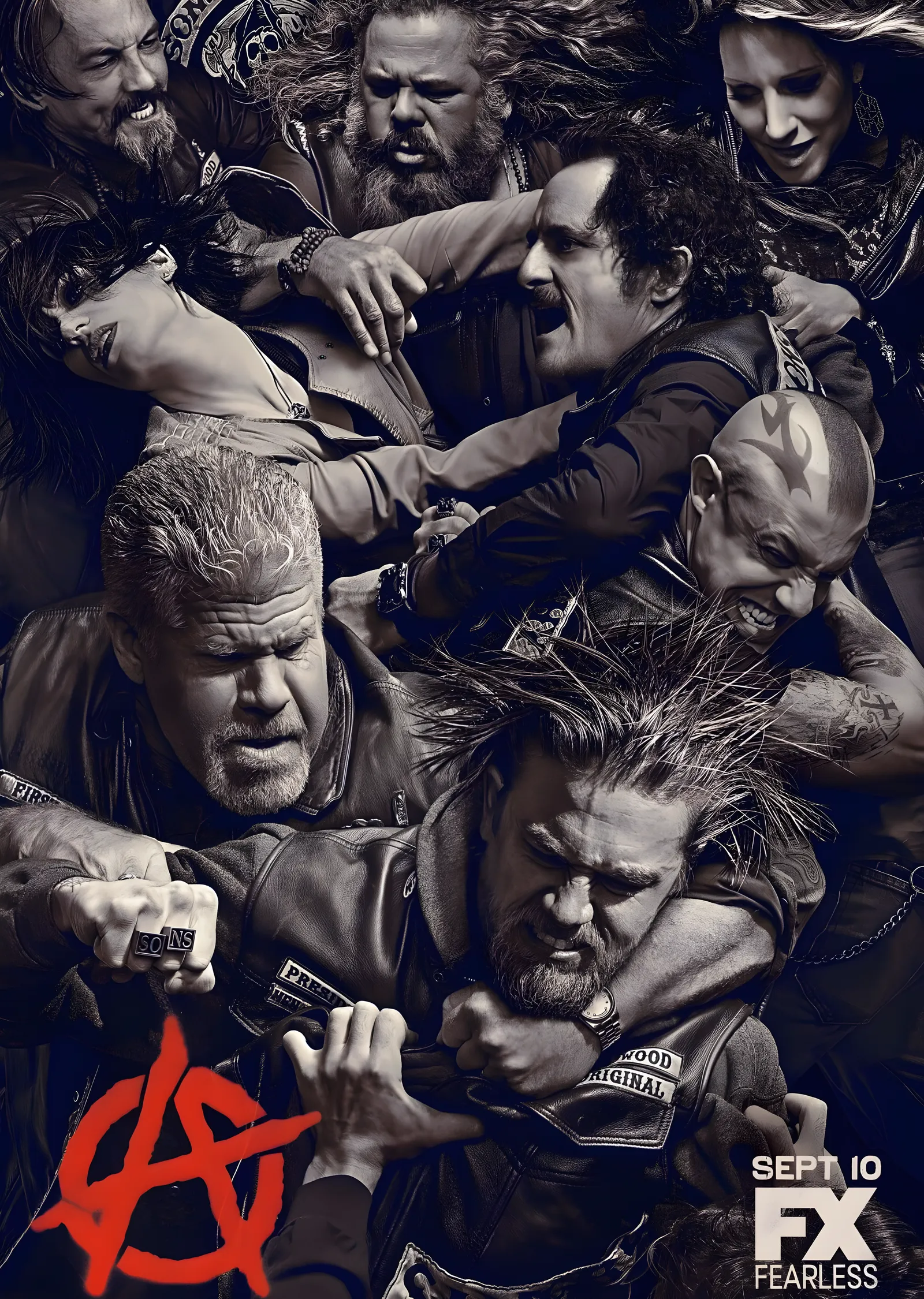 Sons of Anarchy: Kadro metal tablo
