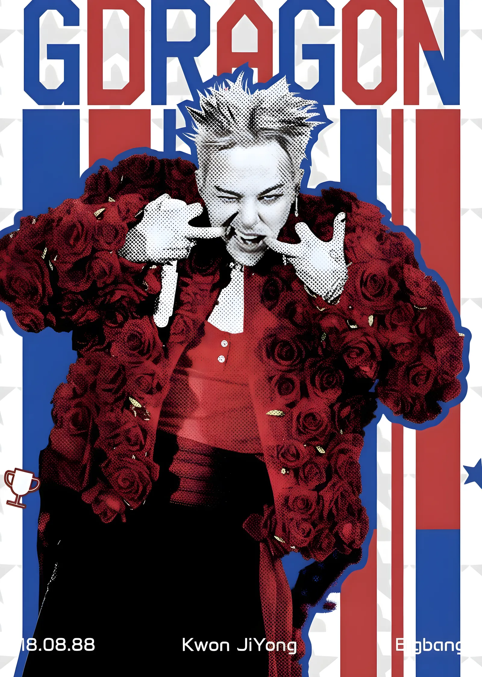 G-Dragon: Bigbang Müzik İkonu metal tablo