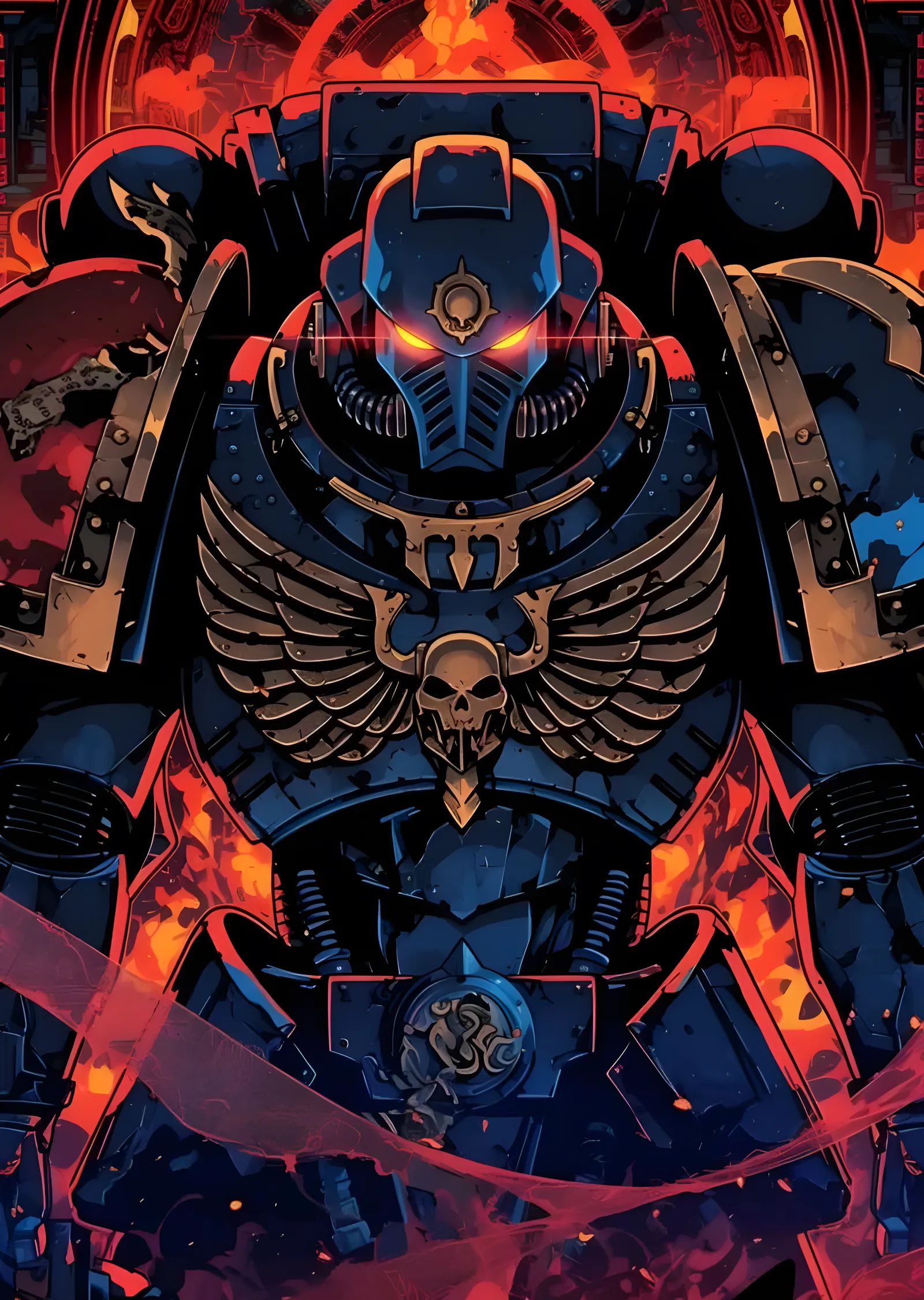 Warhammer 40K: Space Marine Çizgi Roman metal tablo