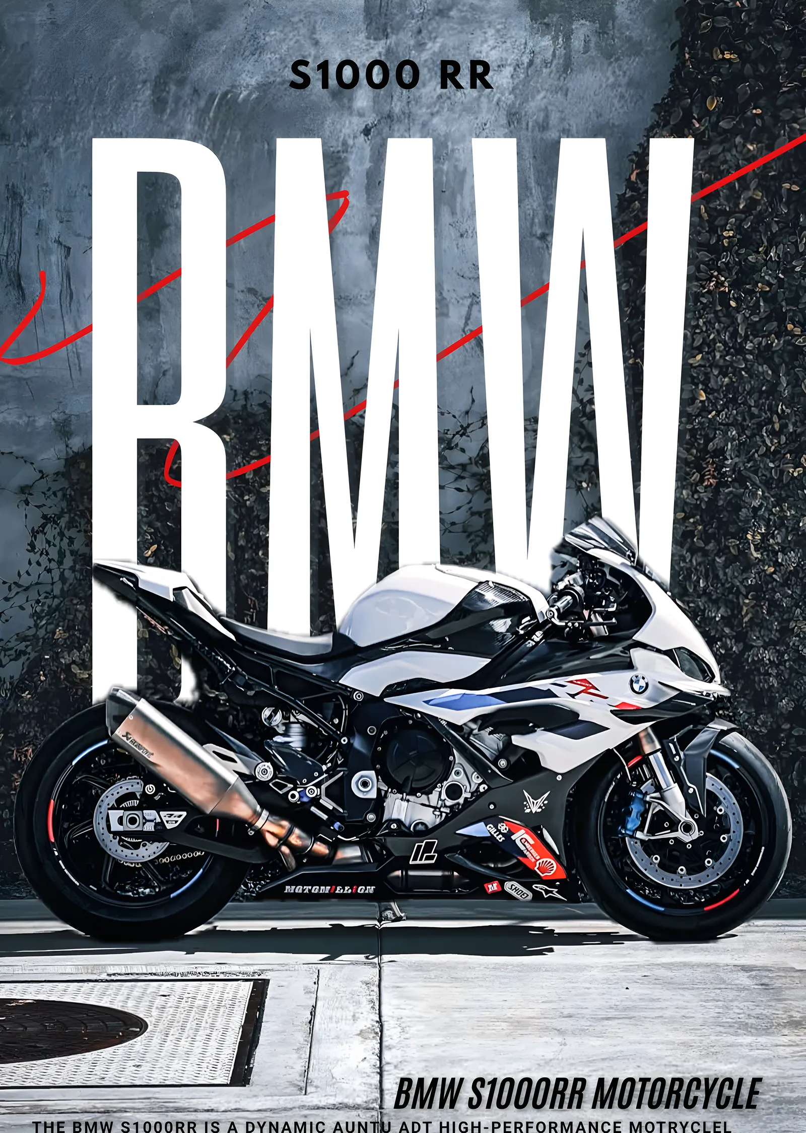 BMW S1000RR metal tablo
